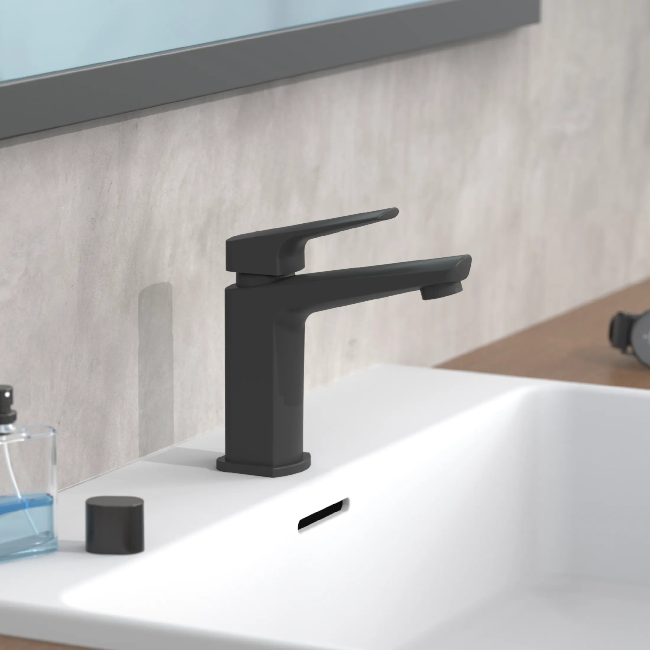 RAVEN Waschtischarmatur, Schwarz matt