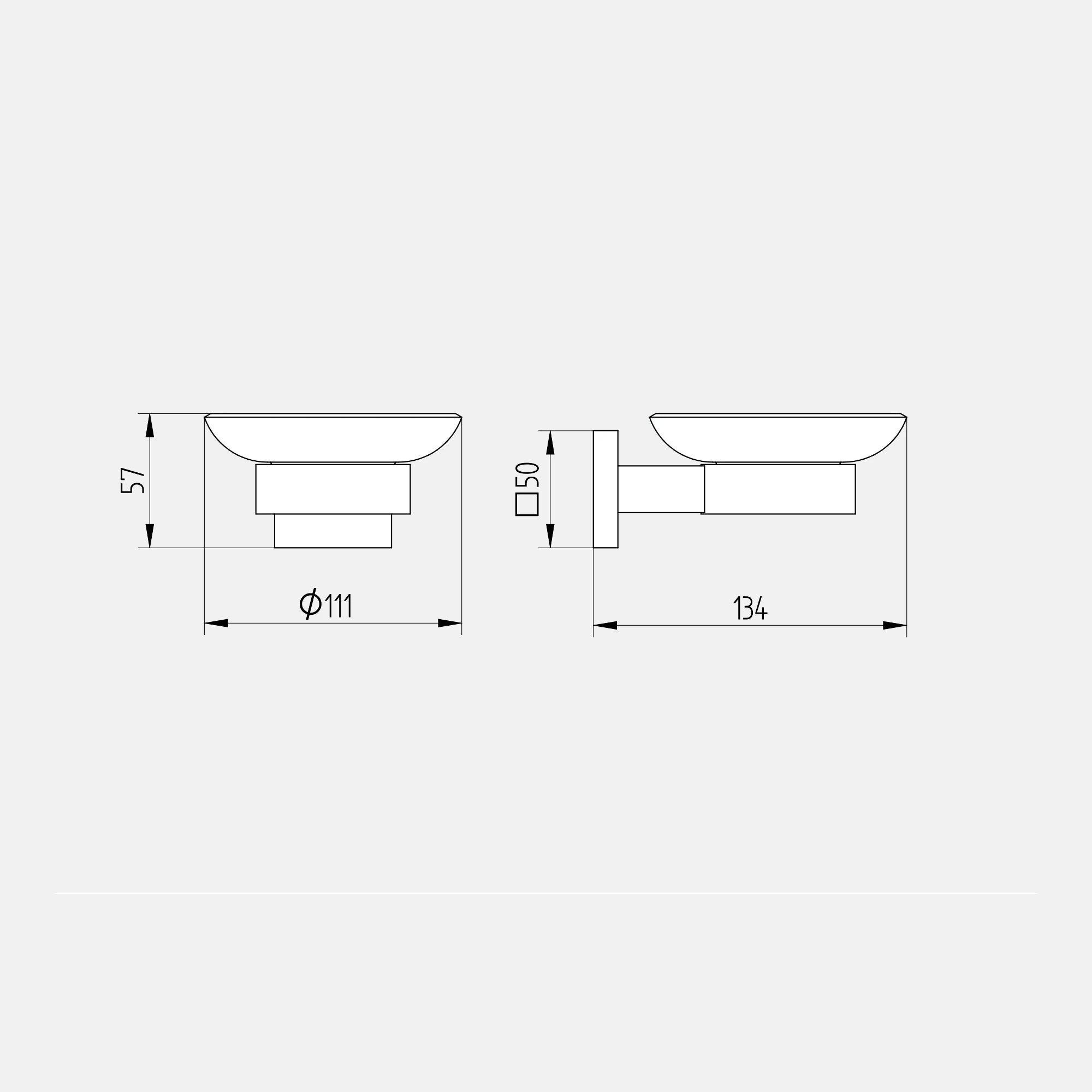 Seifenhalter; Serie 420 schwarz