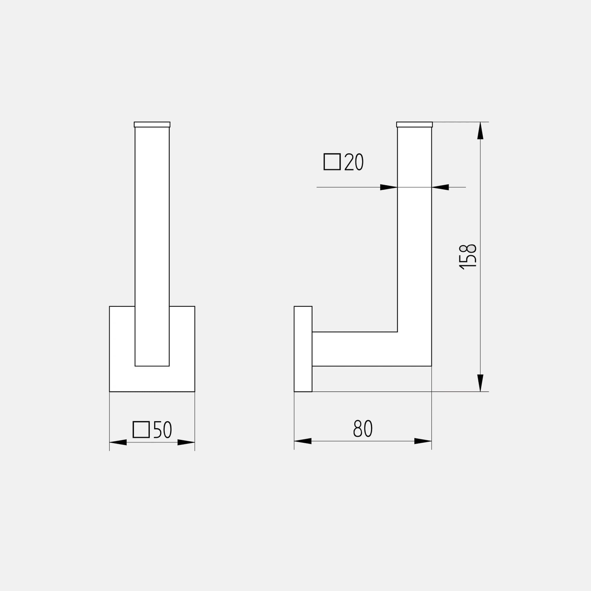 Reservepapierhalter; Serie 420 schwarz