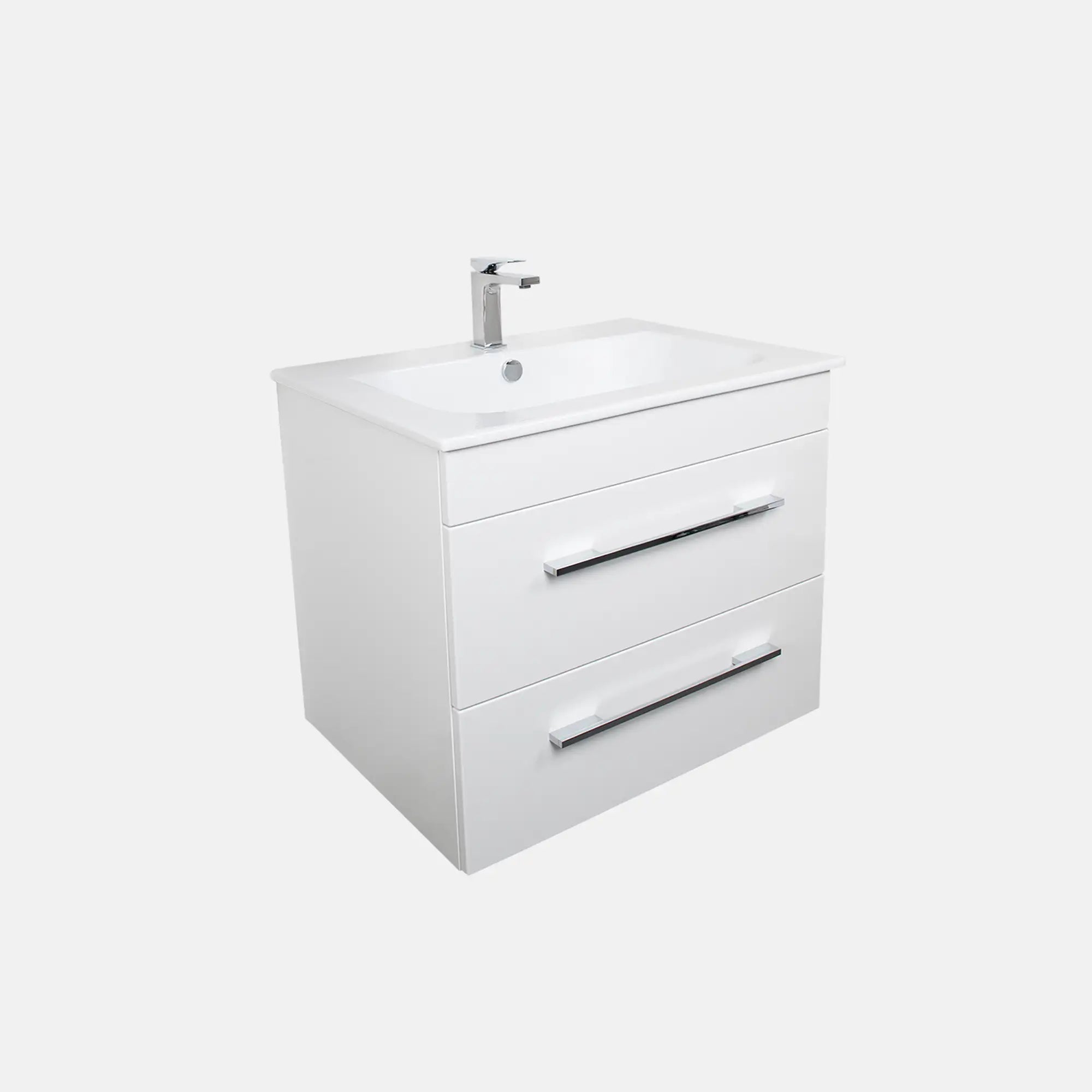 K5 Waschtisch inkl. Unterschrank | 71 cm, Weiß Hochglanz