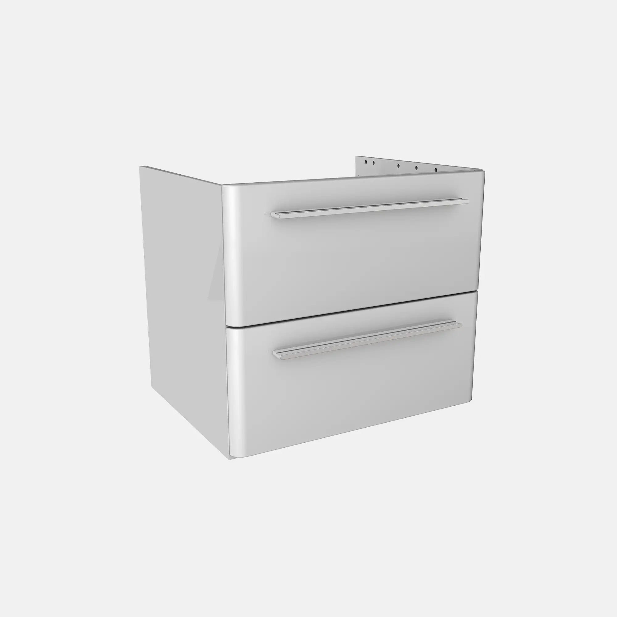 K8 Unterschrank | 56cm, Weiß Hochglanz