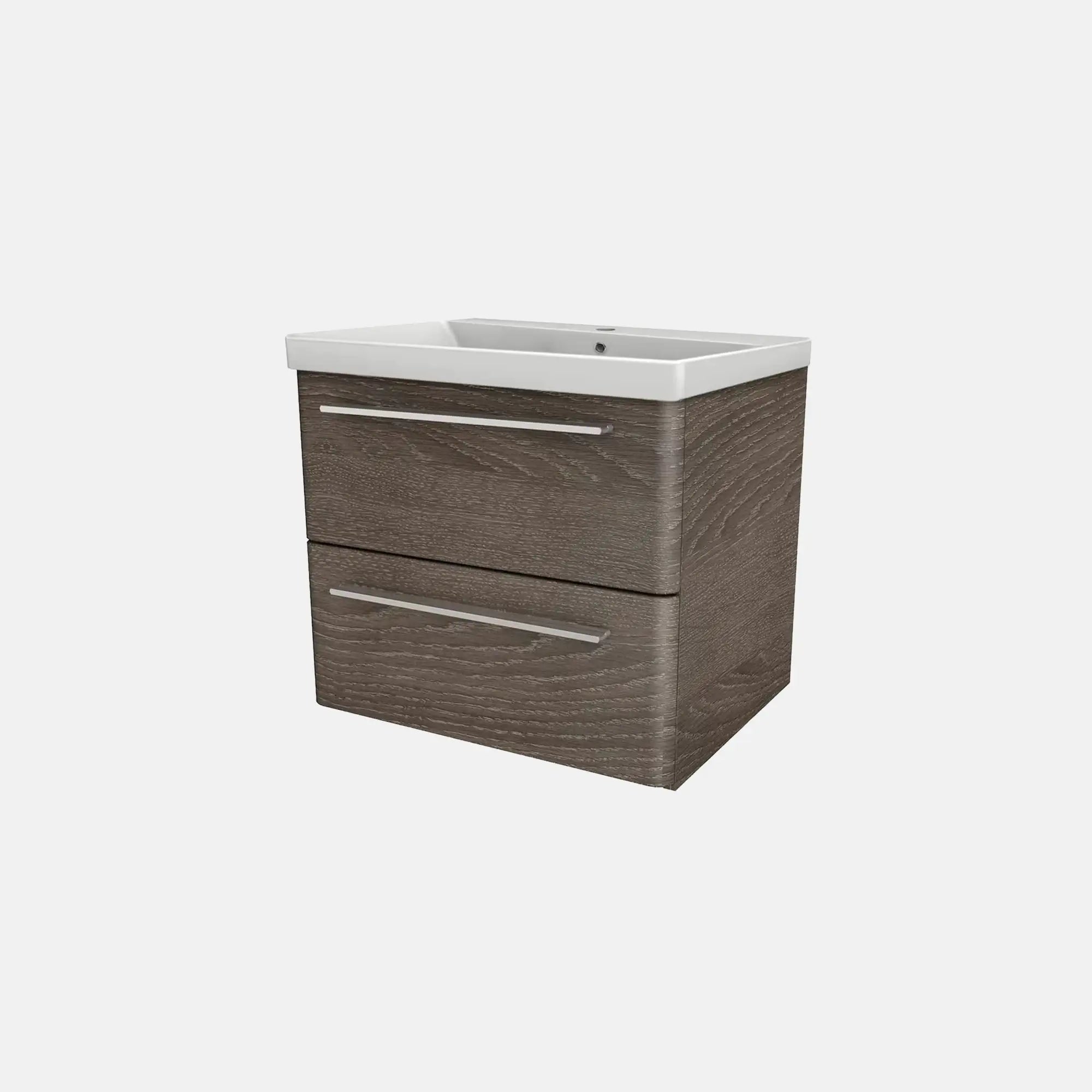 K8 Waschtisch inkl. Unterschrank | 60 cm, Eiche-Maron