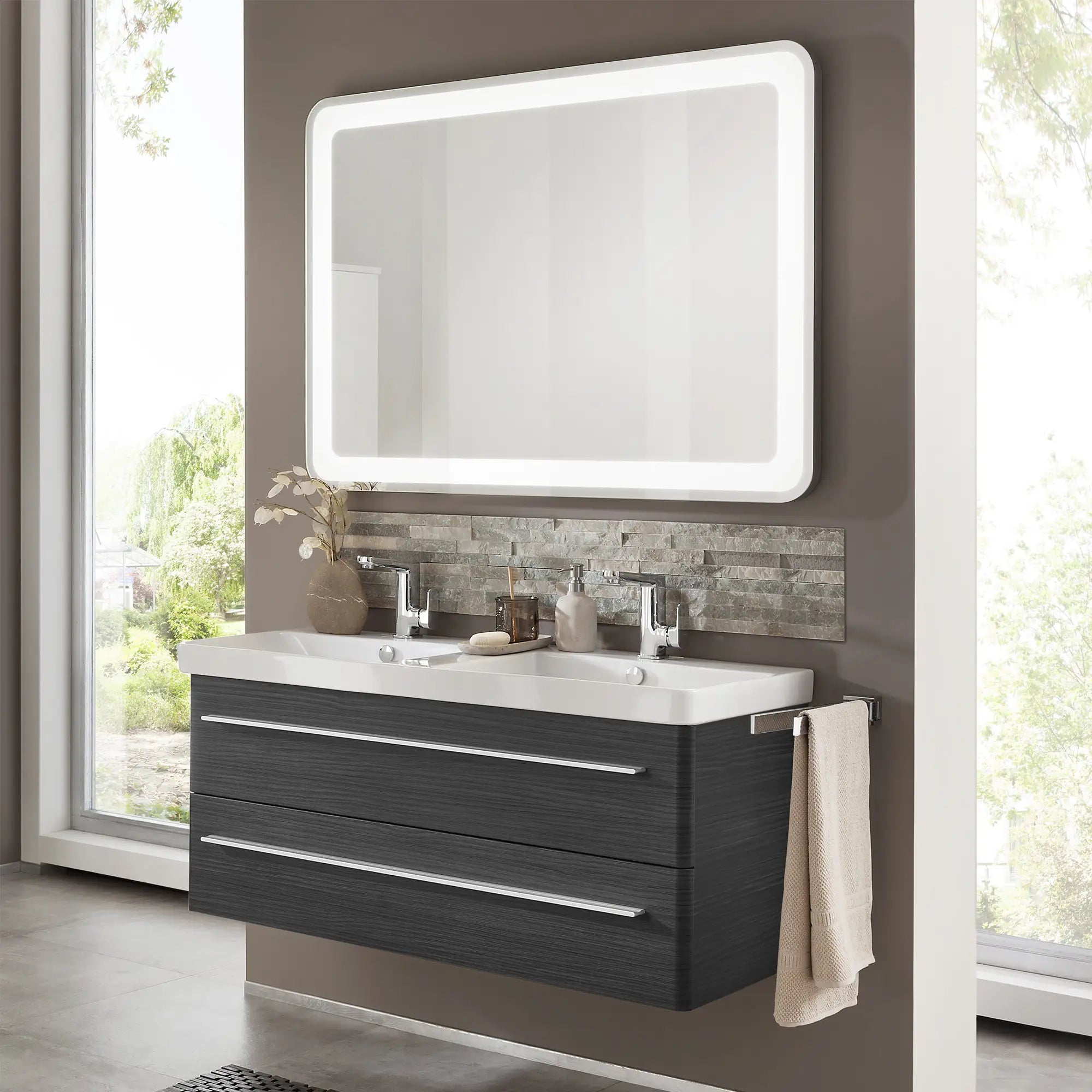 K8 Unterschrank | 116cm, Dark Oak