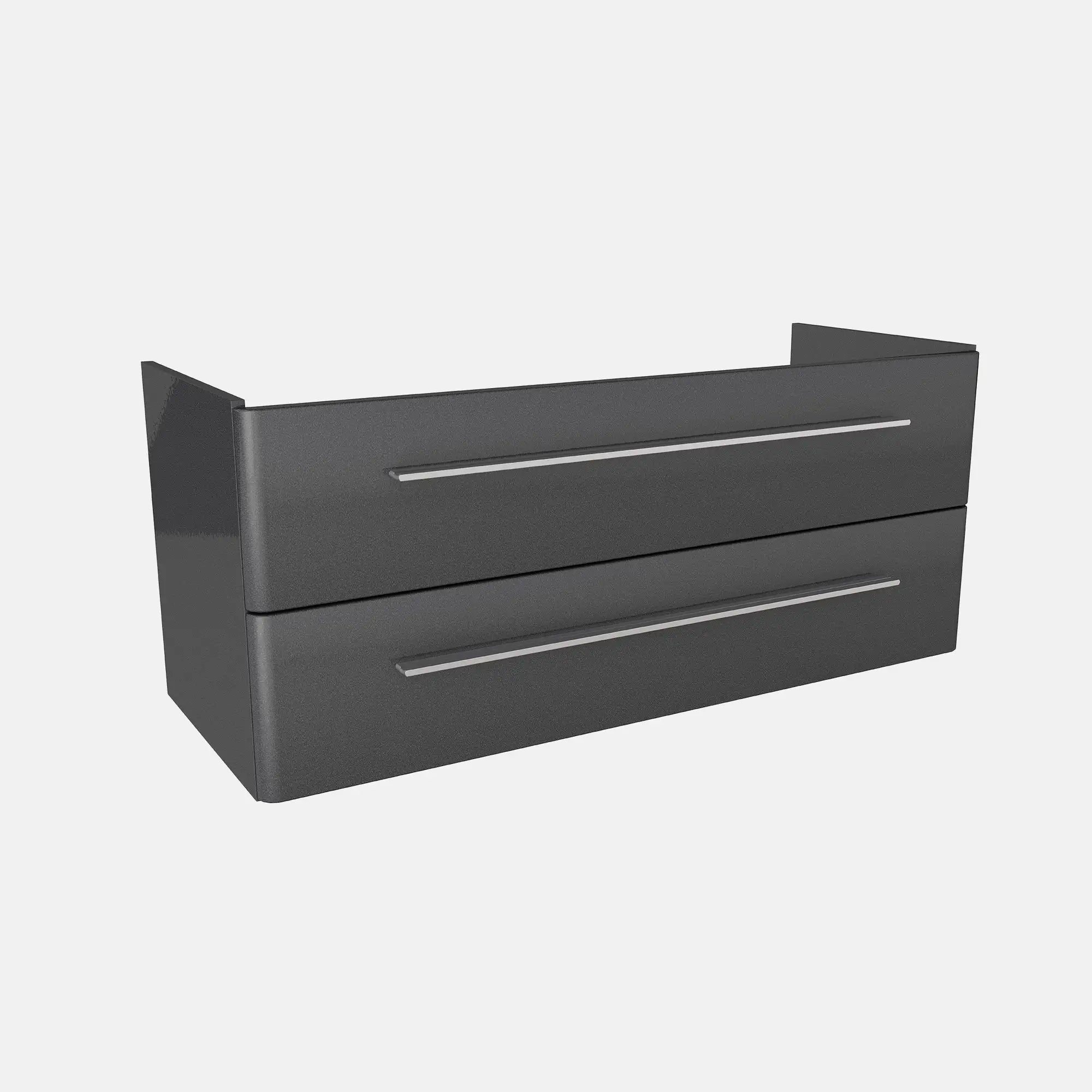 K8 Unterschrank | 116cm, Grafit Hochglanz