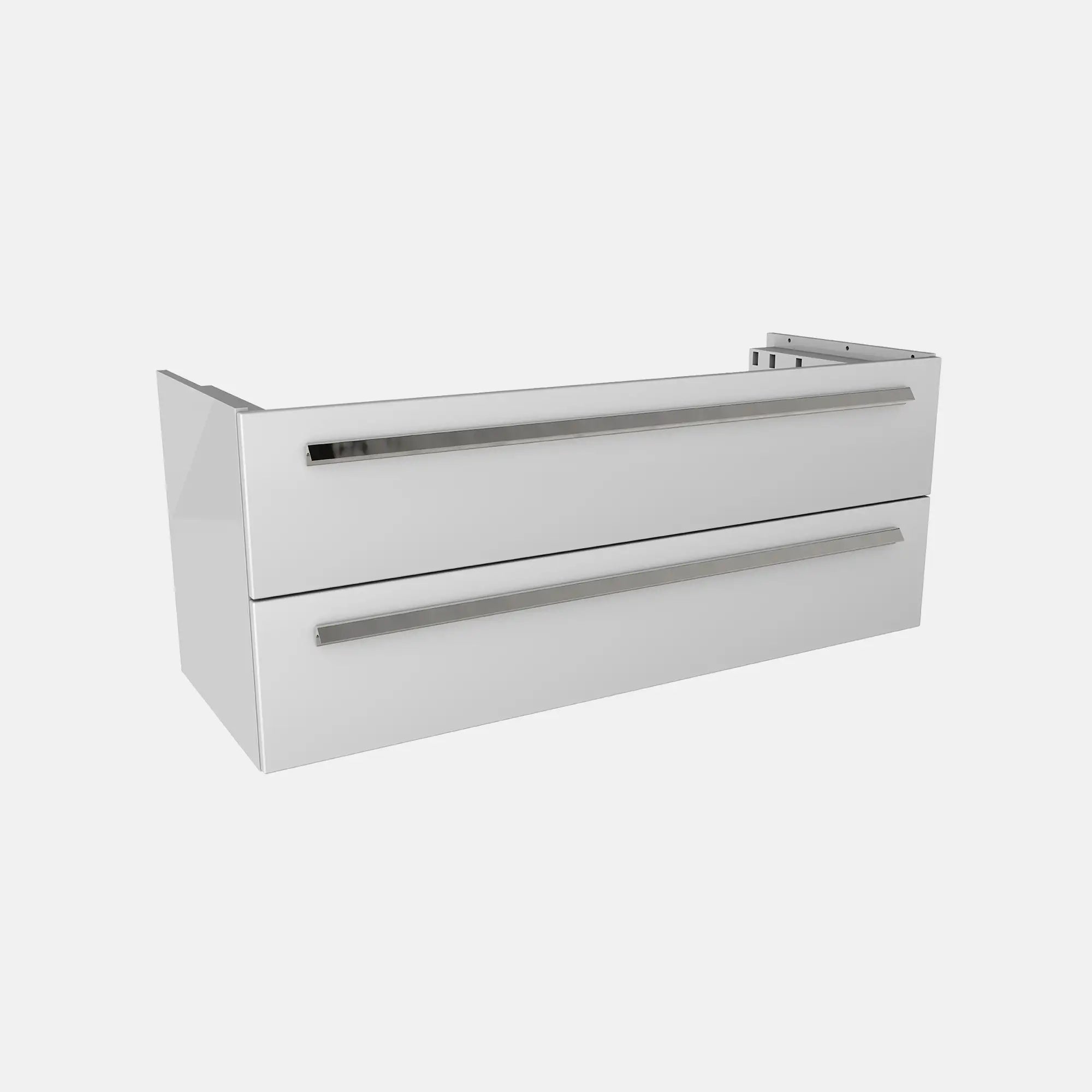 K1 Unterschrank | 119 cm, Weiß Hochglanz