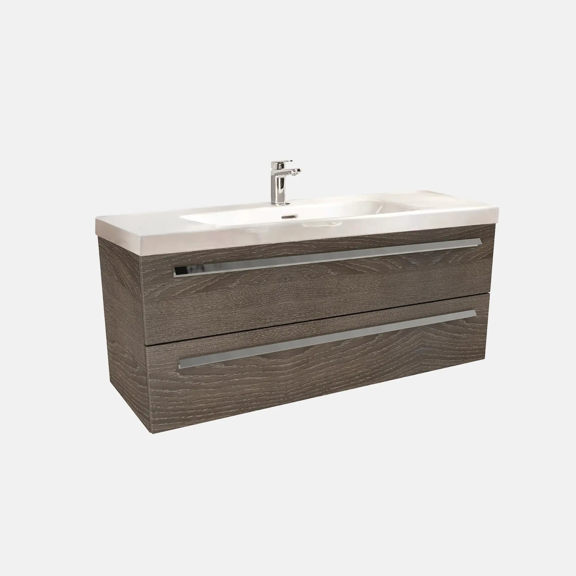 K1 Waschtisch inkl. Unterschrank | 121 cm, Eiche-Maron