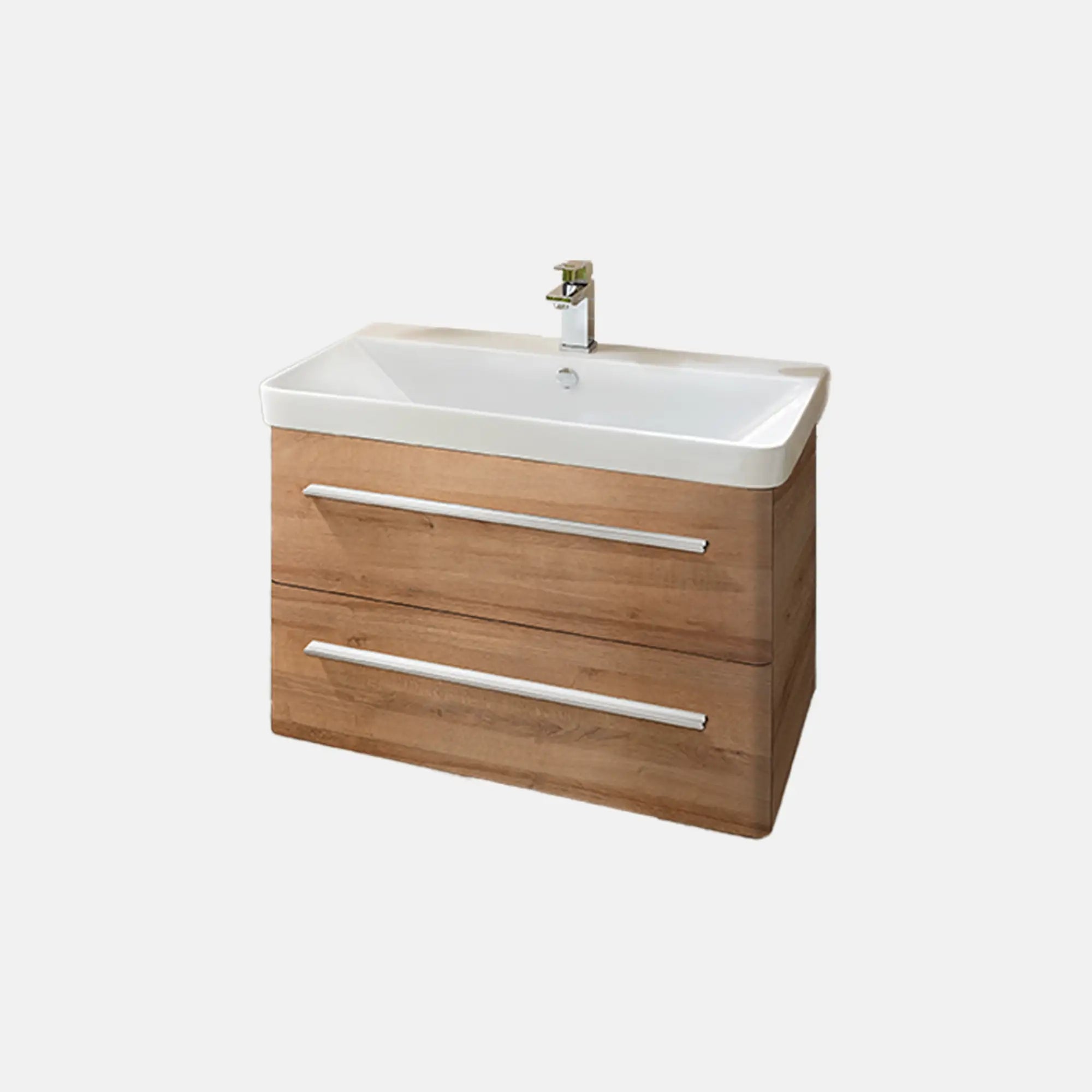 K8 Waschtisch inkl. Unterschrank | 80 cm, Berg-Eiche