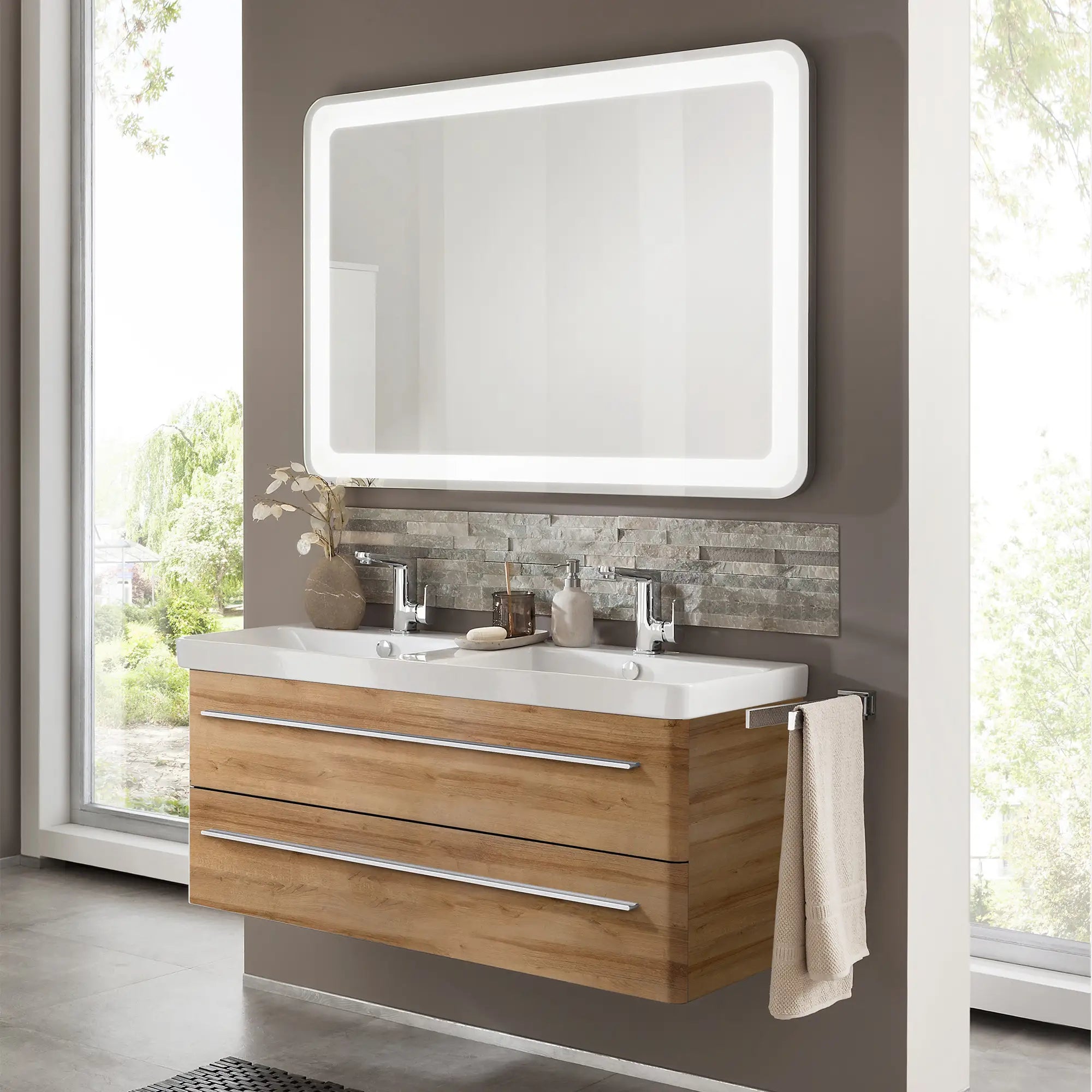 K8 Unterschrank | 116cm, Berg-Eiche