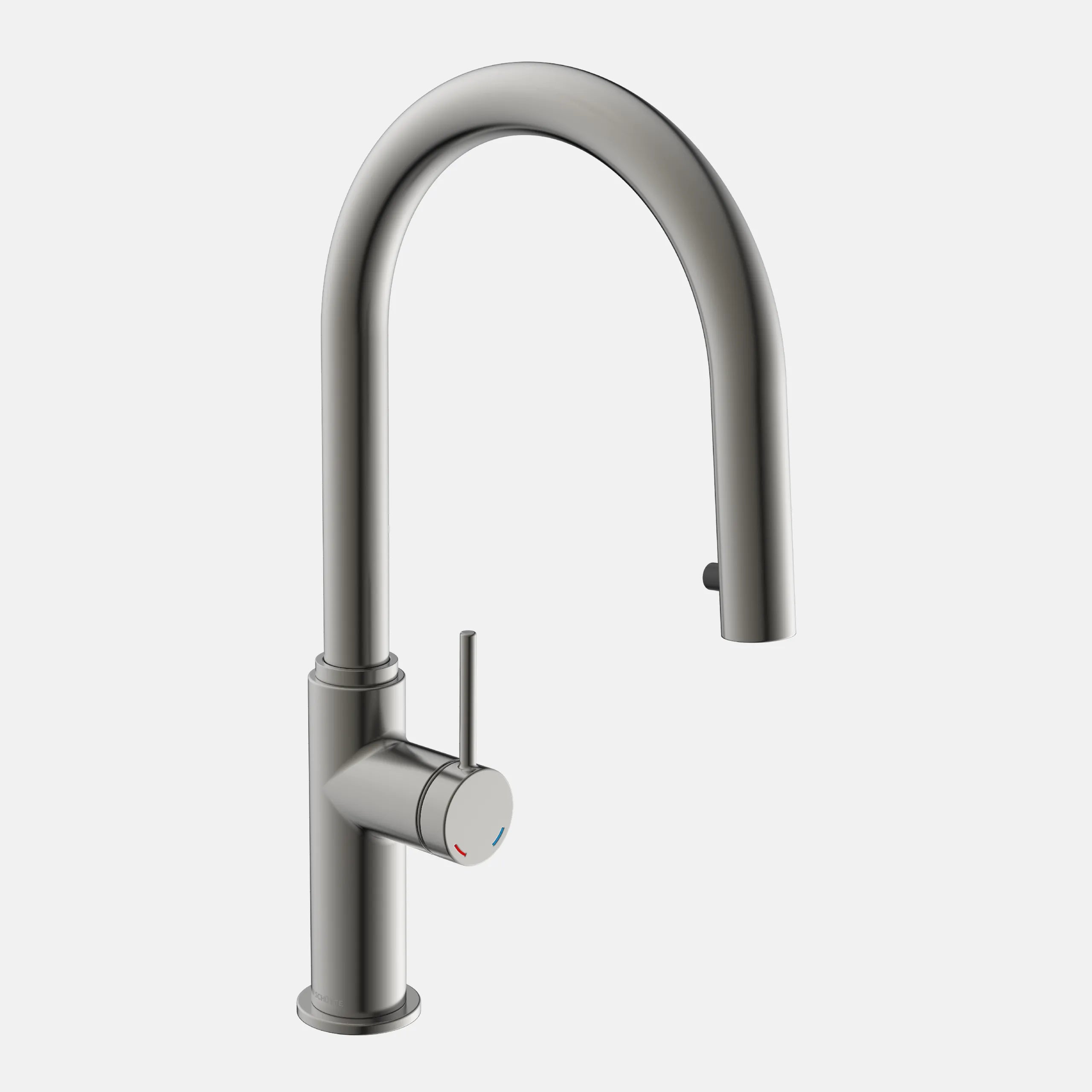 Küchenarmatur, Graphit matt, mit herausziehbarem Auslauf