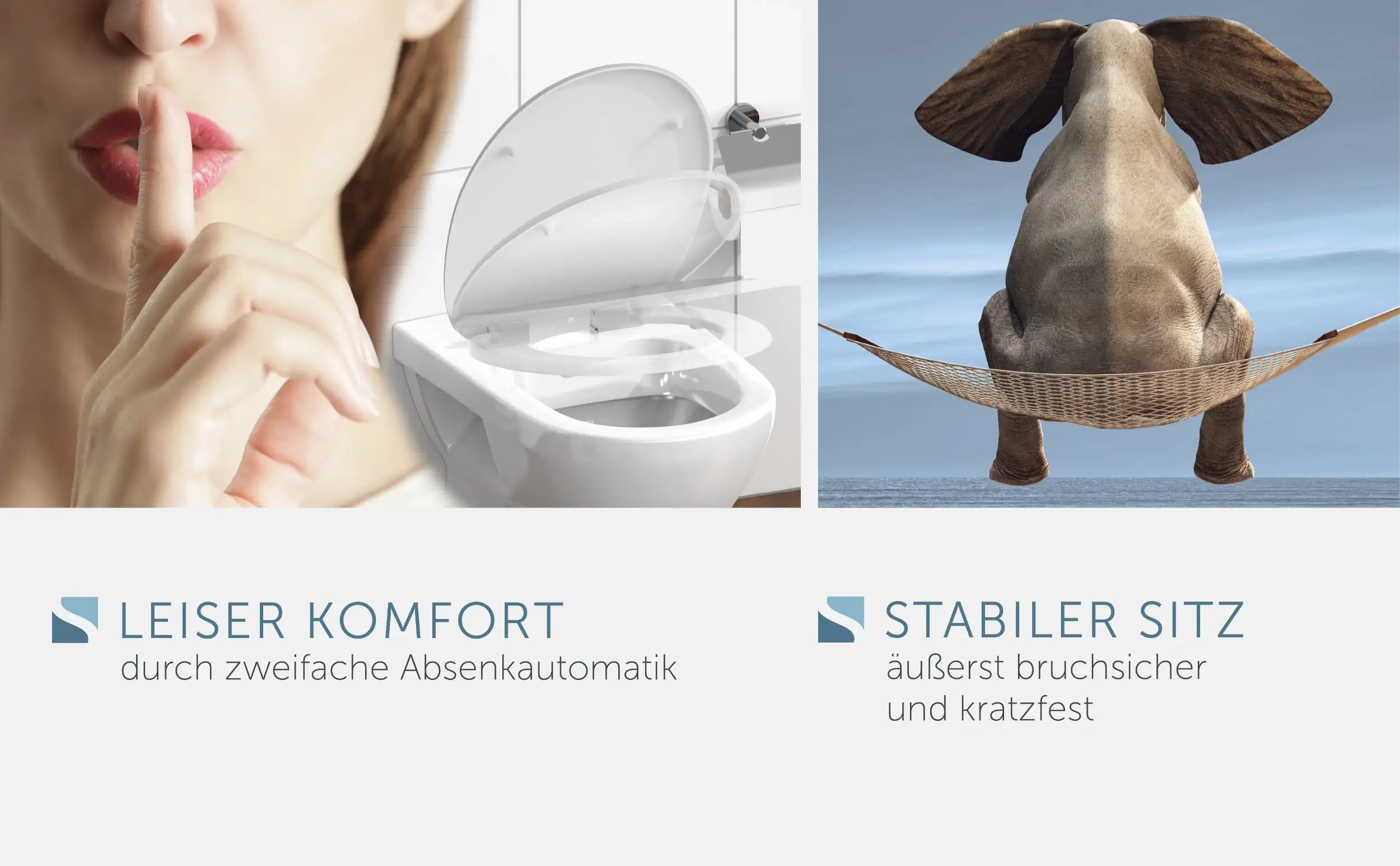 WC-Sitz weiß mit Absenkautomatik