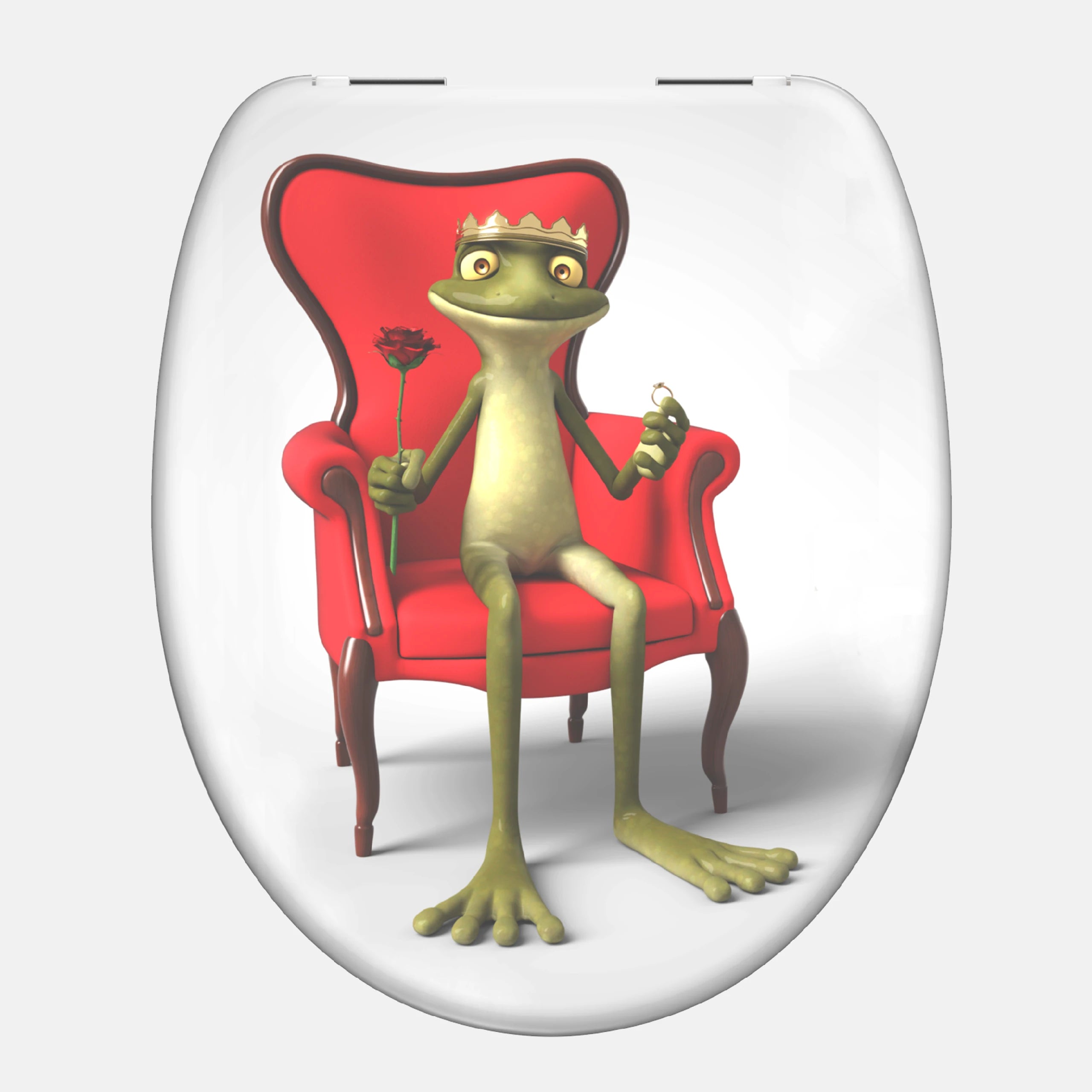 WC-Sitz FROG KING, mit Absenkautomatik