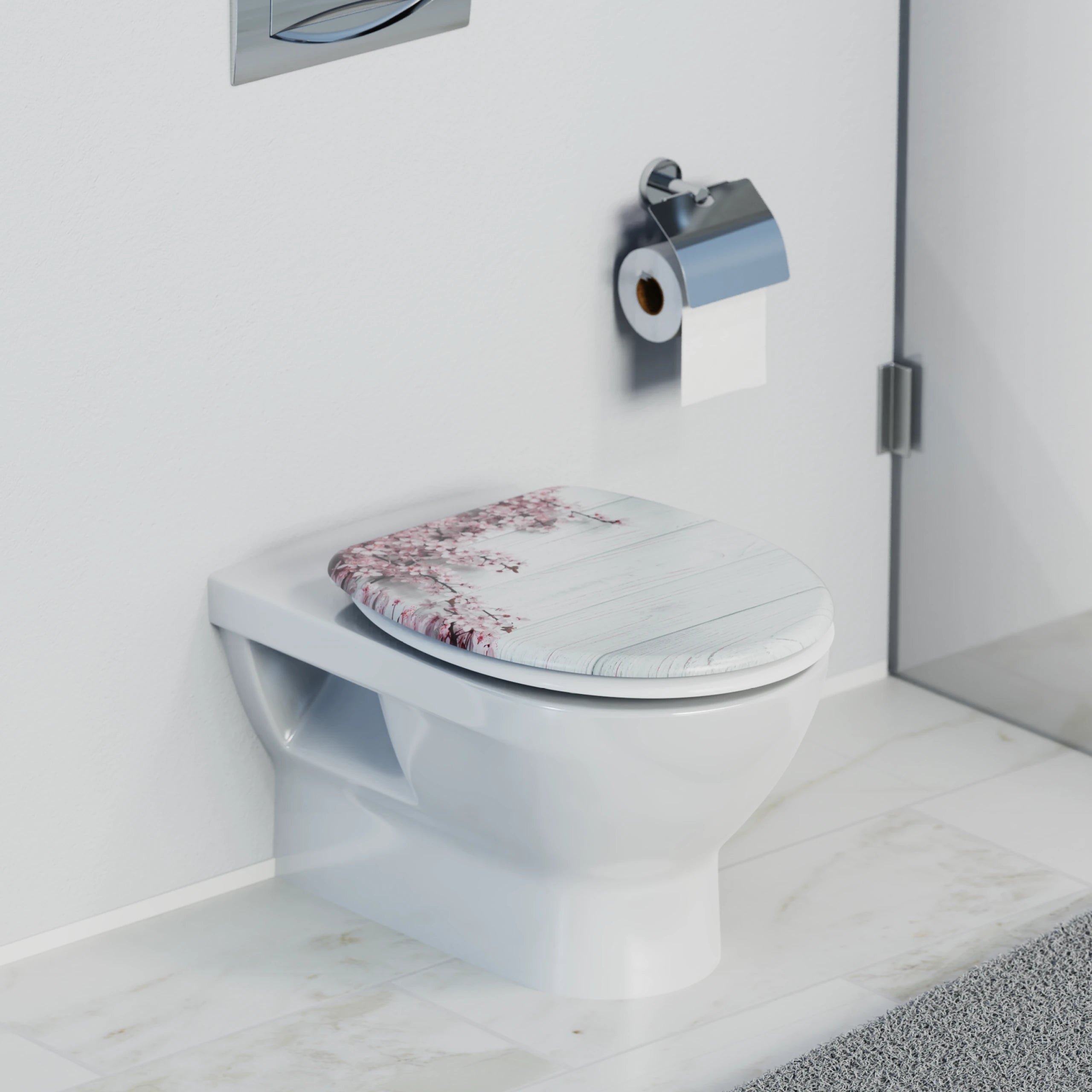 WC-Sitz FLOWERS&WOOD, mit Absenkautomatik