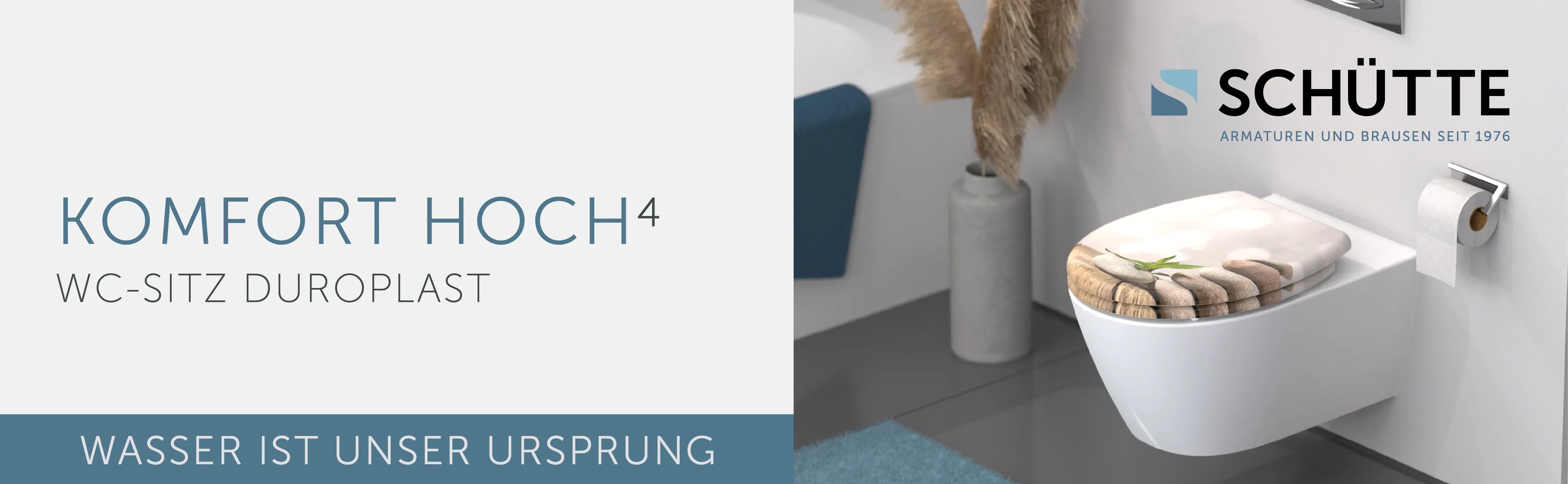 WC-Sitz STONE PYRAMID mit Absenkautomatik und Schnellverschluss