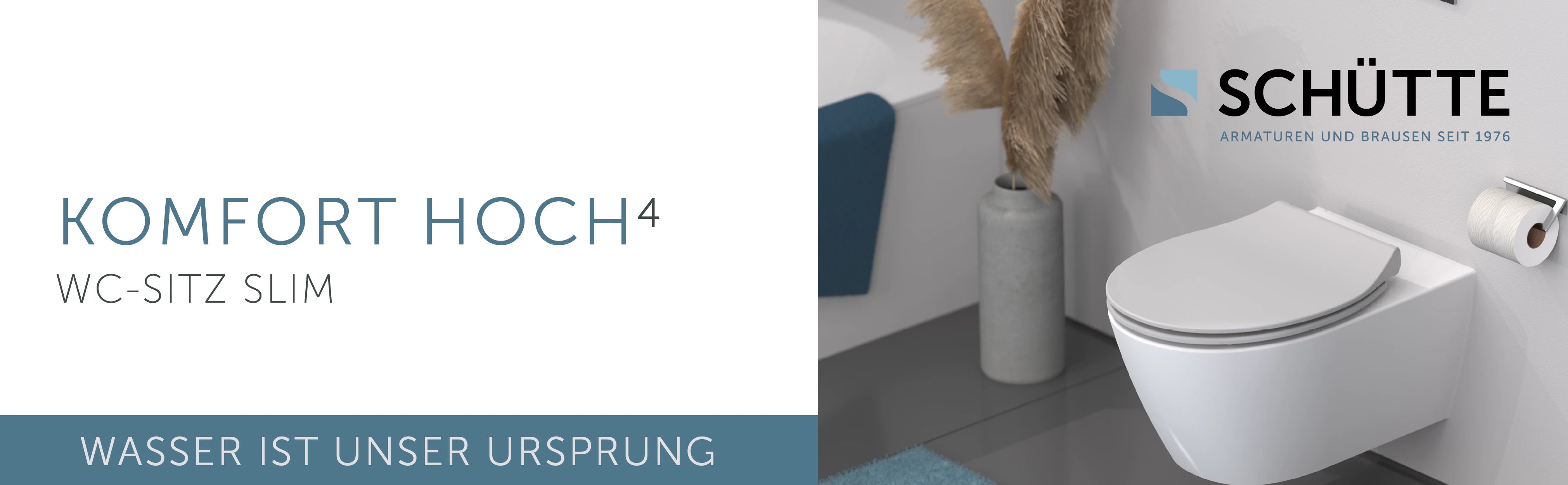 WC-Sitz SLIM grau mit Absenkautomatik und Schnellverschluss