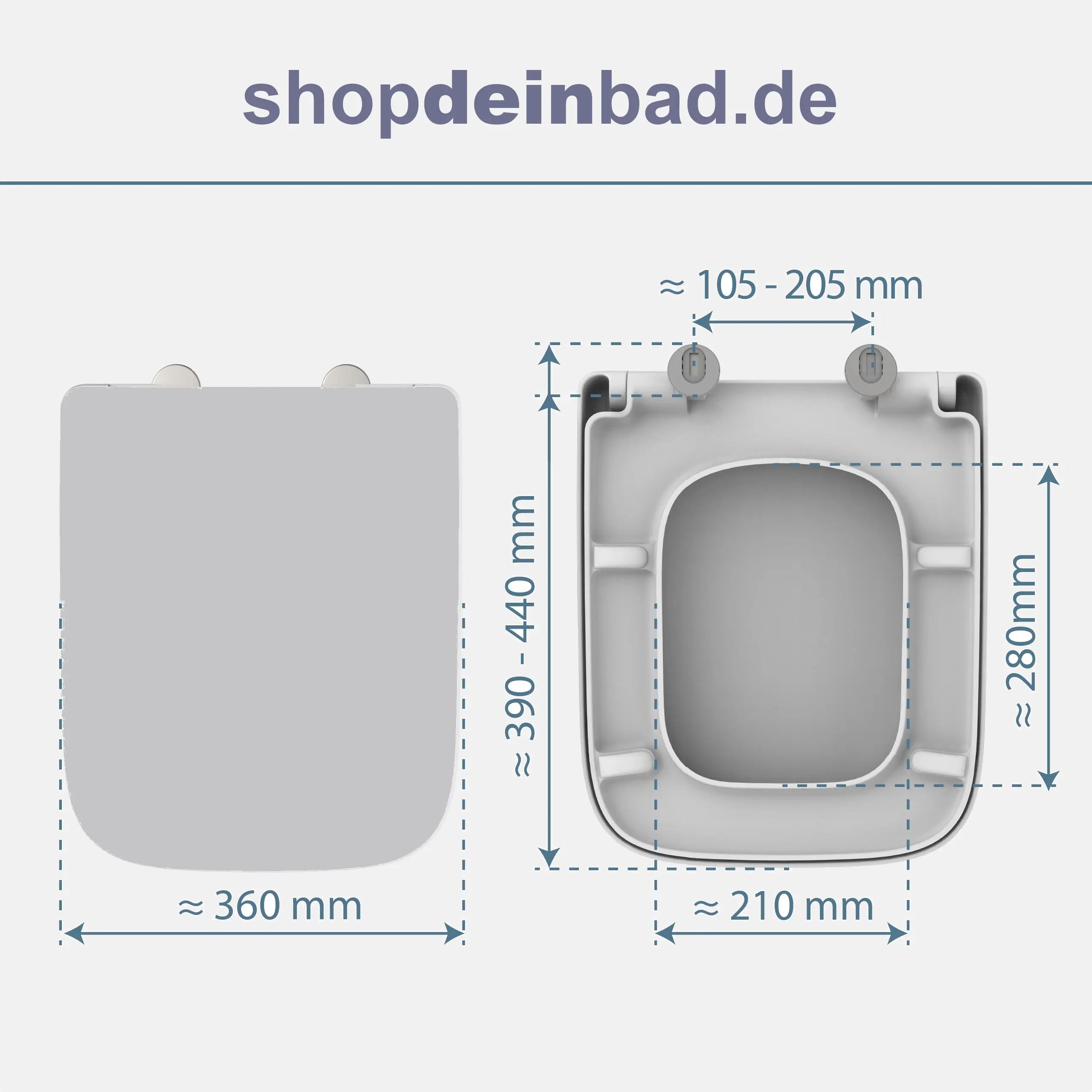WC-Sitz, D-Form, PRO 4, weiß mit Absenkautomatik und Schnellverschluss