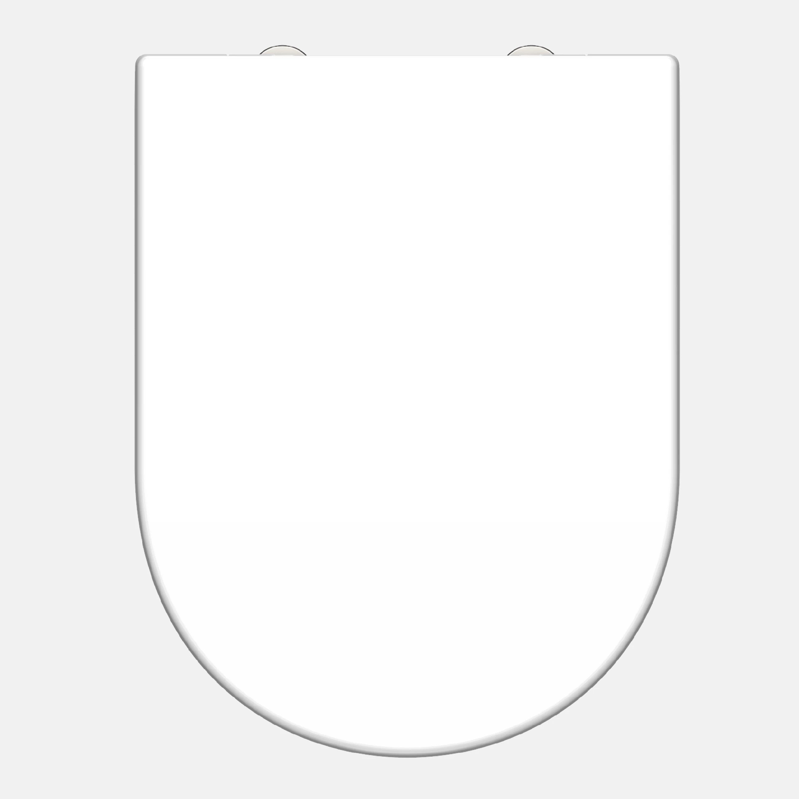 WC-Sitz D-Form weiß mit Absenkautomatik und Schnellverschluss