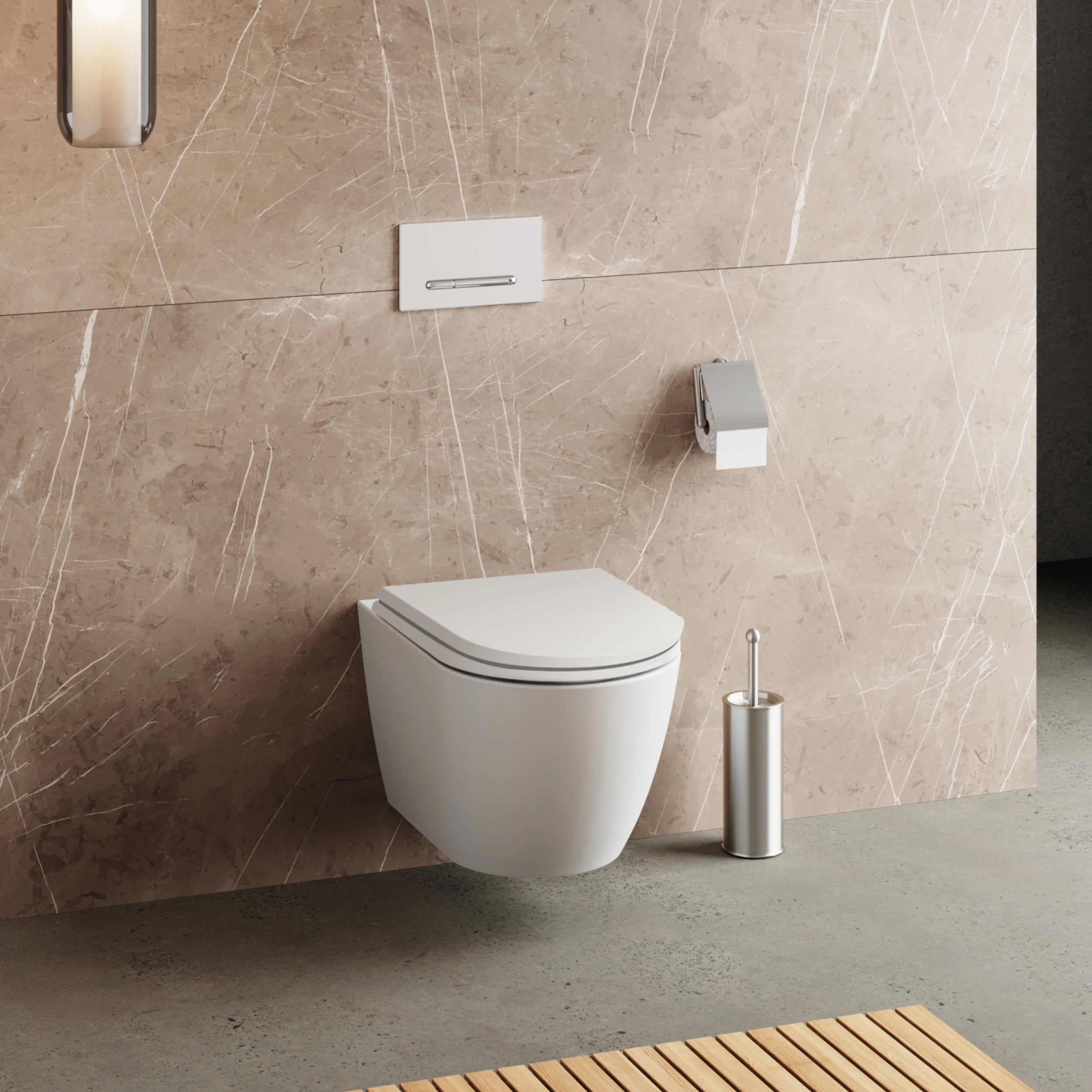 Premium WC-Set I Maresol Zyklon Spülrandlos inkl. Slim Sitz; weiss