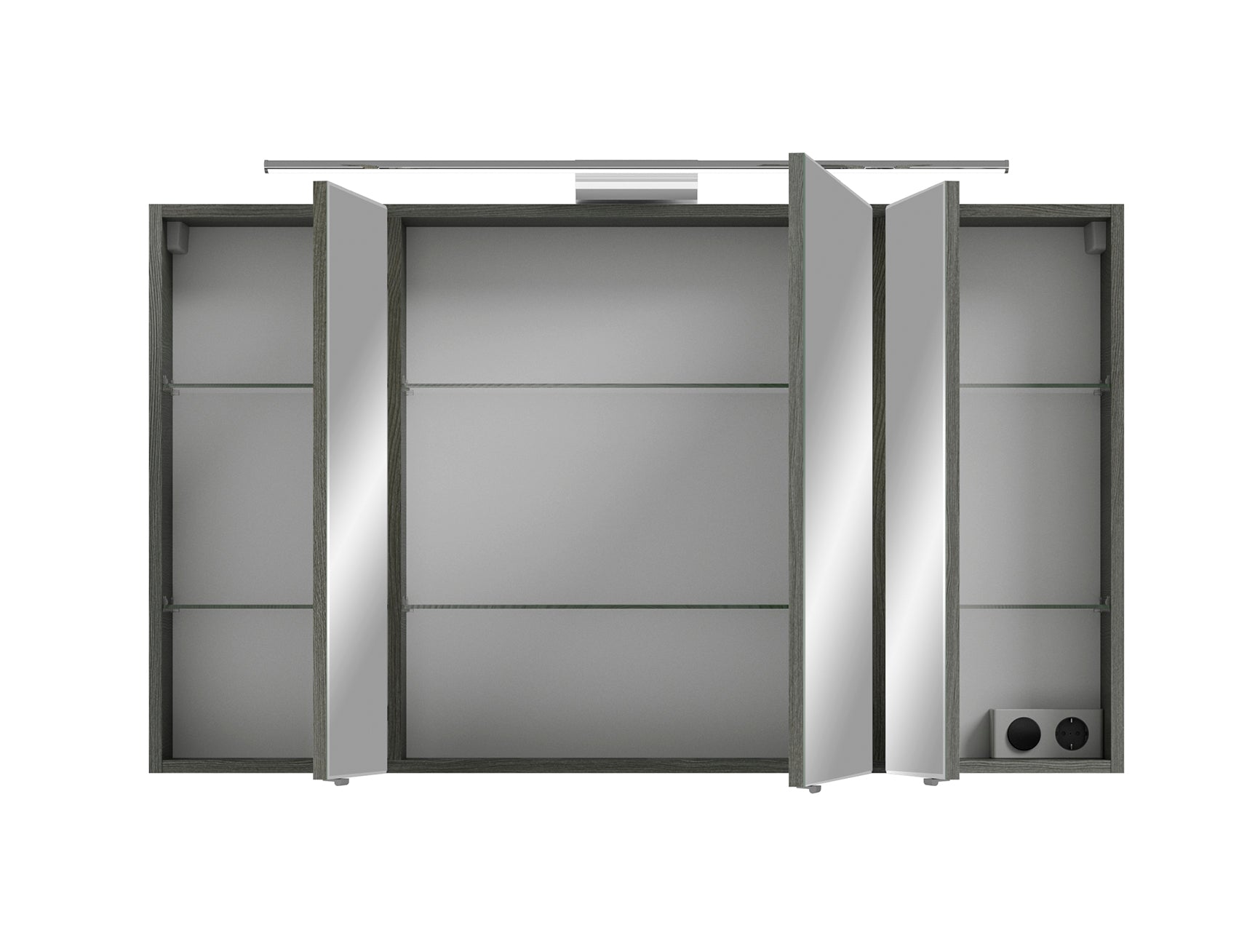 Pelipal Serie 6005 Sprint 120 cm Spiegelschrank - Graphit