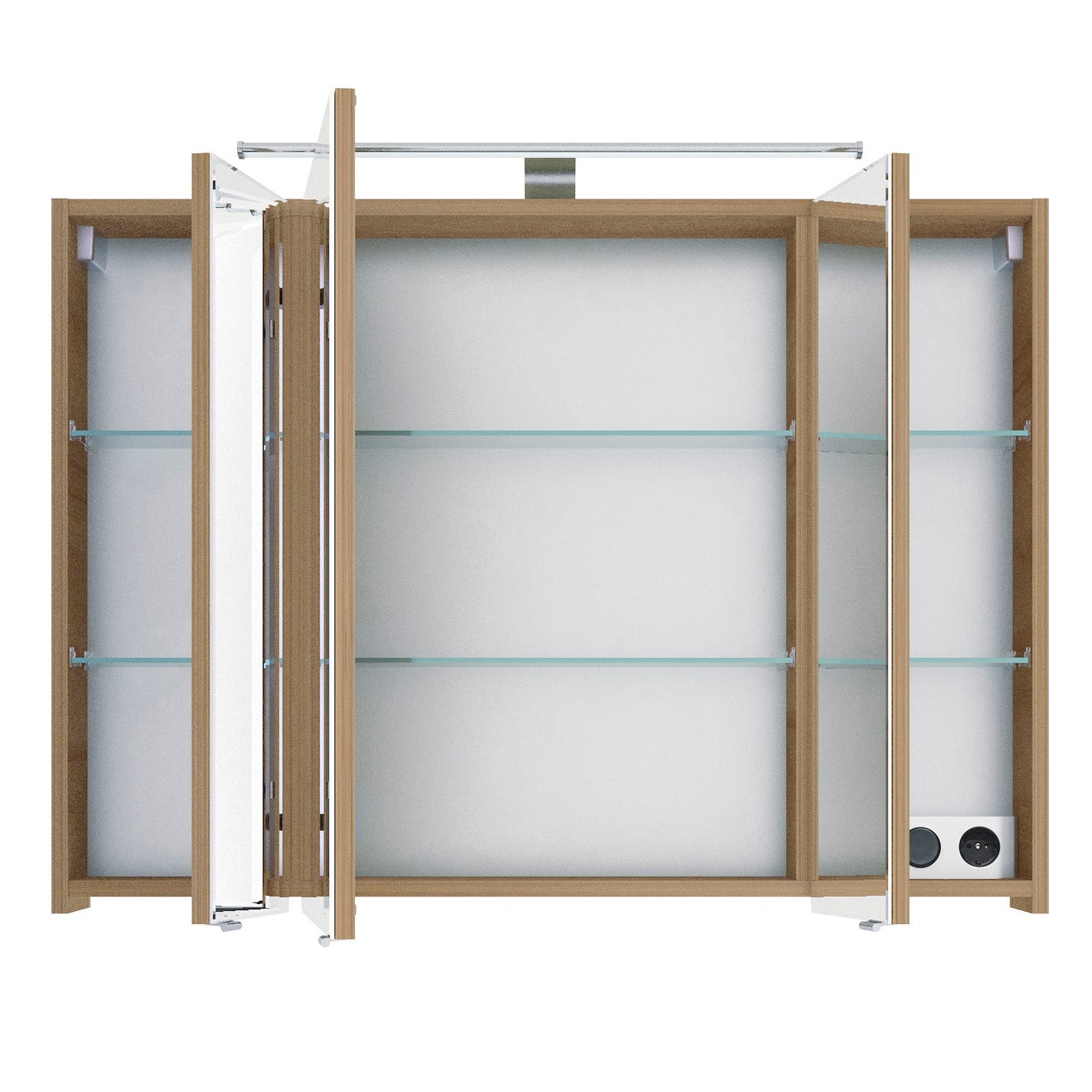 Pelipal Serie 6005 Sprint 98 cm Spiegelschrank - Riviera Eiche