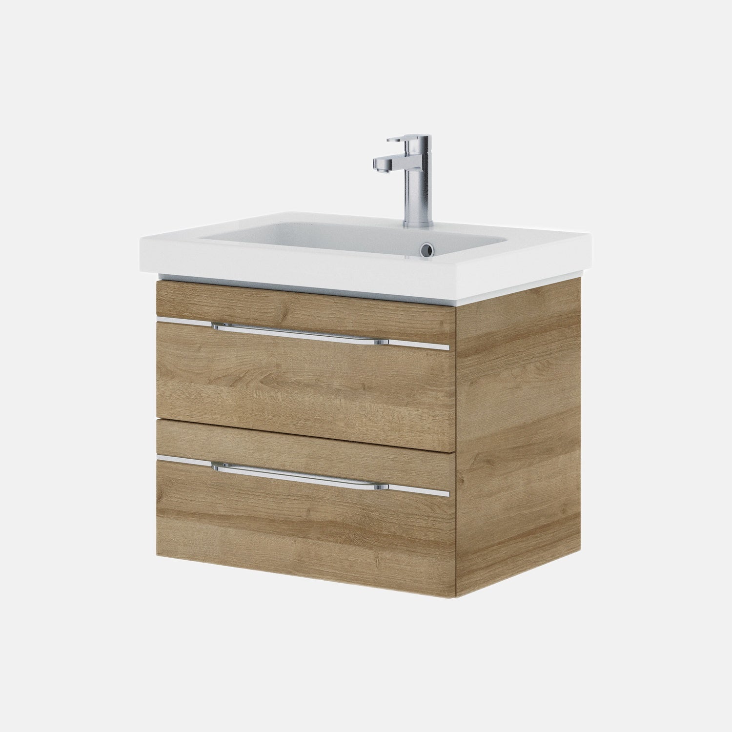 Balto Sprint Waschtisch mit Unterschrank / 65cm, Riviera Eiche