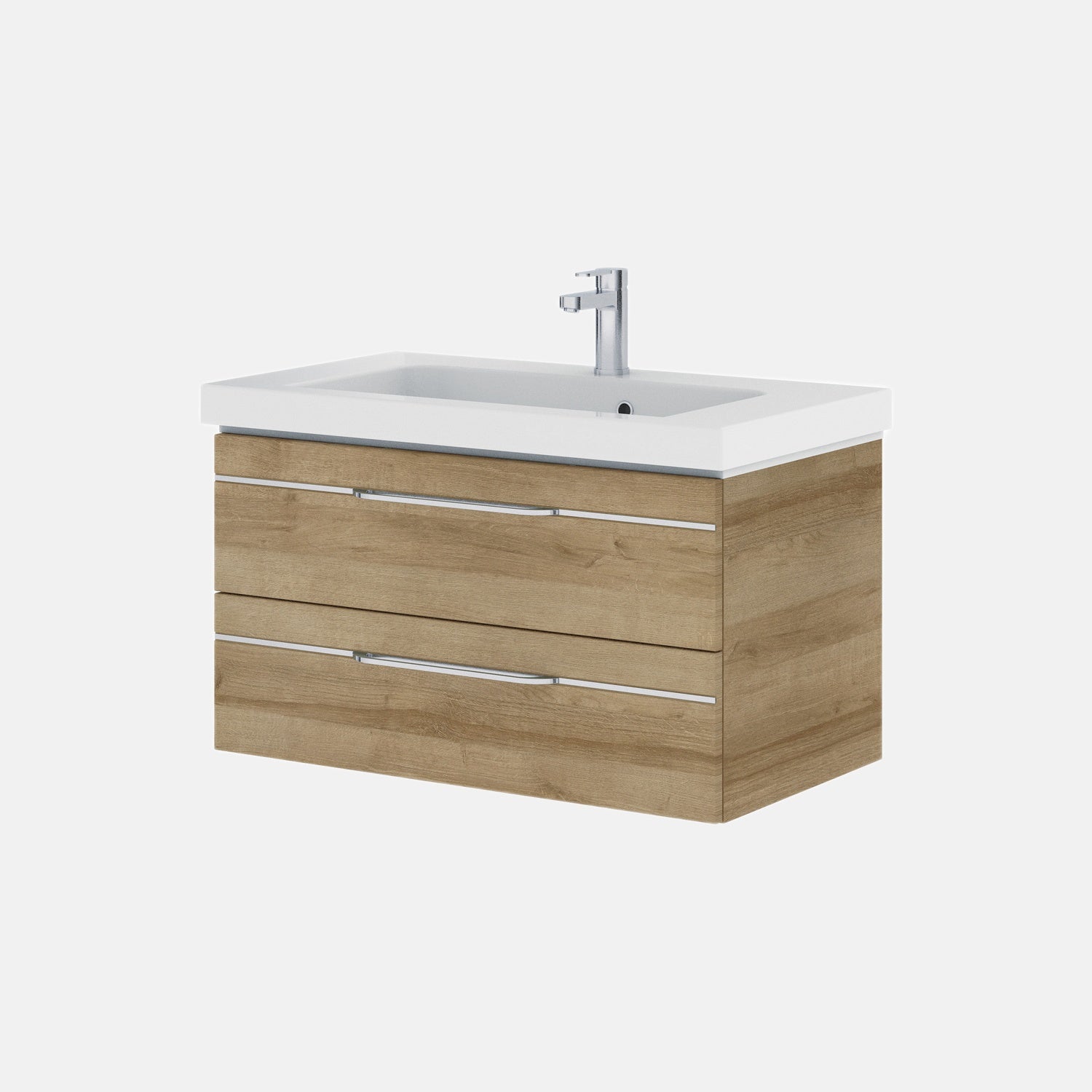 Balto Sprint Waschtisch mit Unterschrank / 92cm, Riviera Eiche