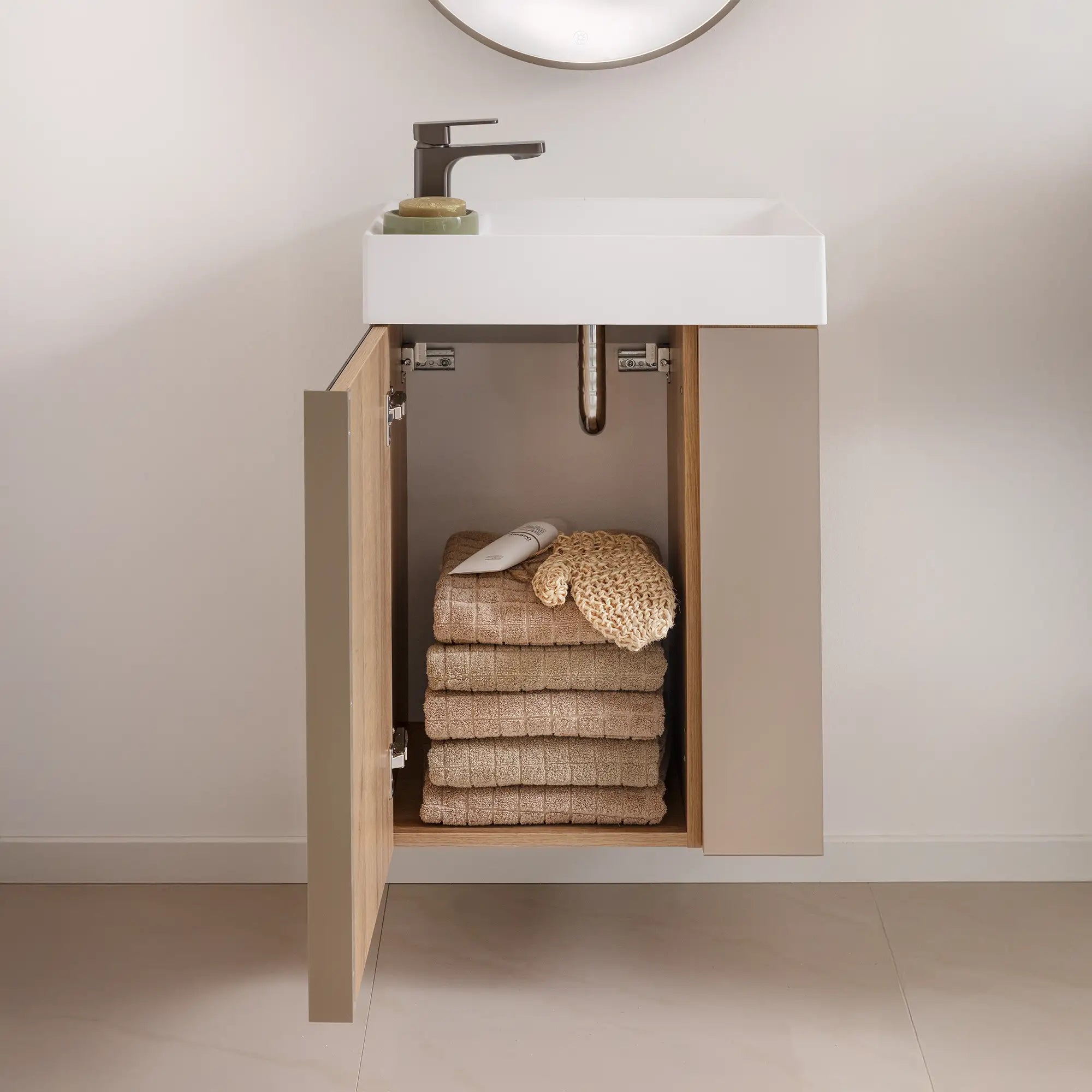 Vidro Gäste WC Waschtisch inkl. Unterschrank | 50 cm