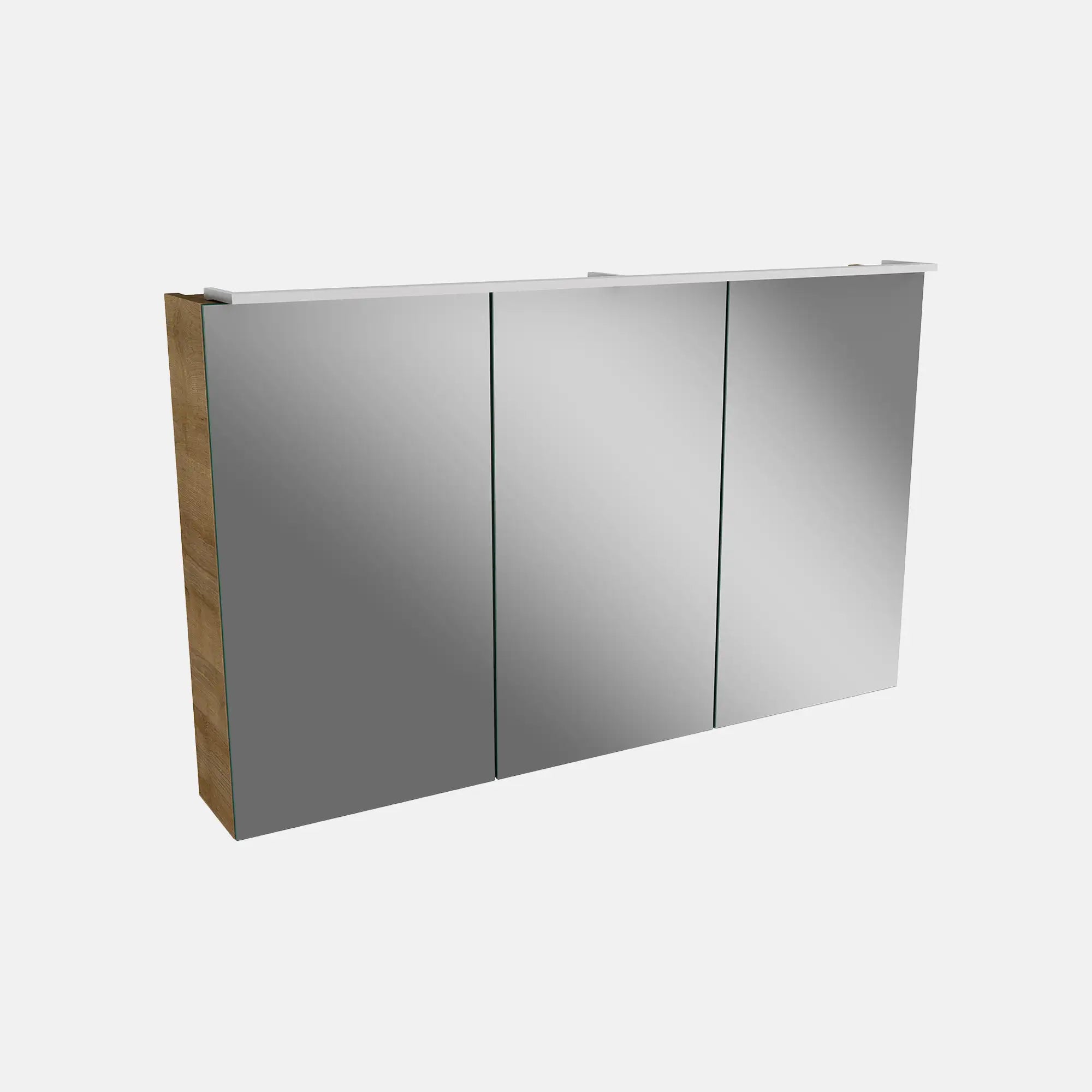 Spiegelschrank L5 | 100 cm mit dimmbarer Leuchte und 3 Türen