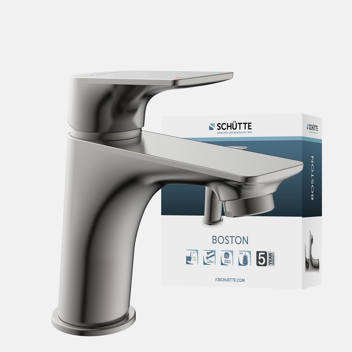 BOSTON Waschtischarmatur, Graphit matt