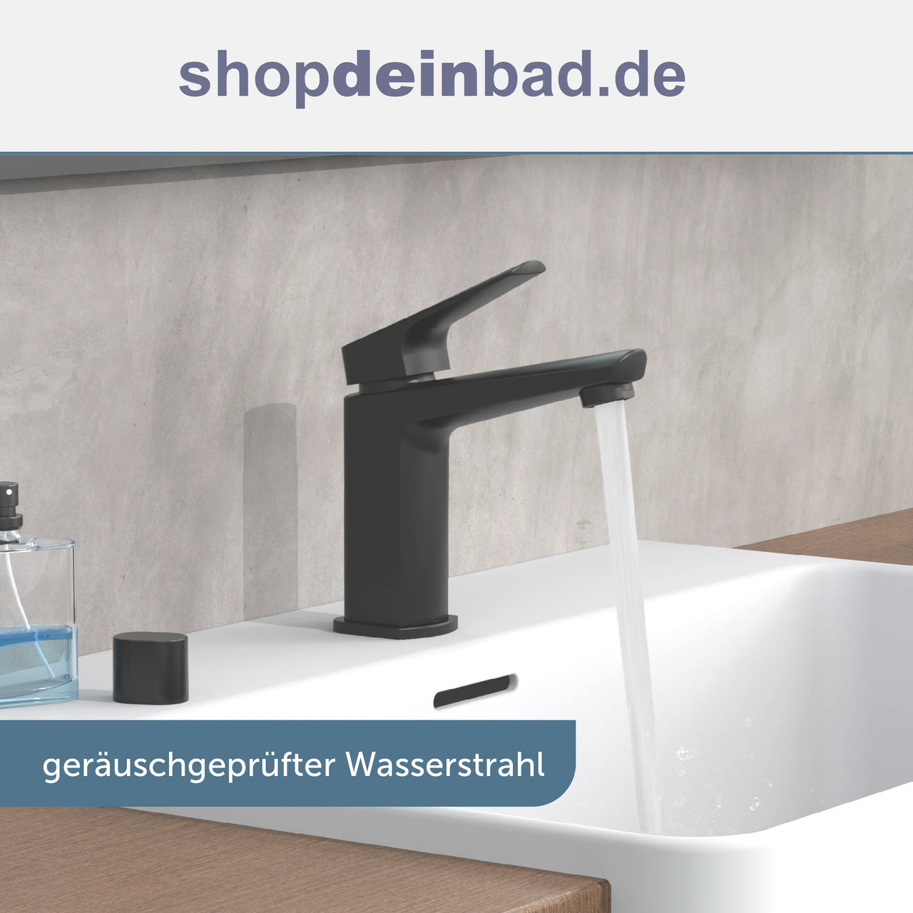 RAVEN Waschtischarmatur, Schwarz matt