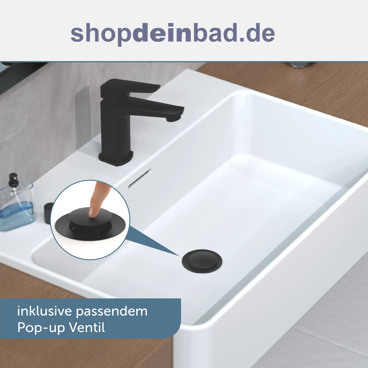 RAVEN Waschtischarmatur, Schwarz matt