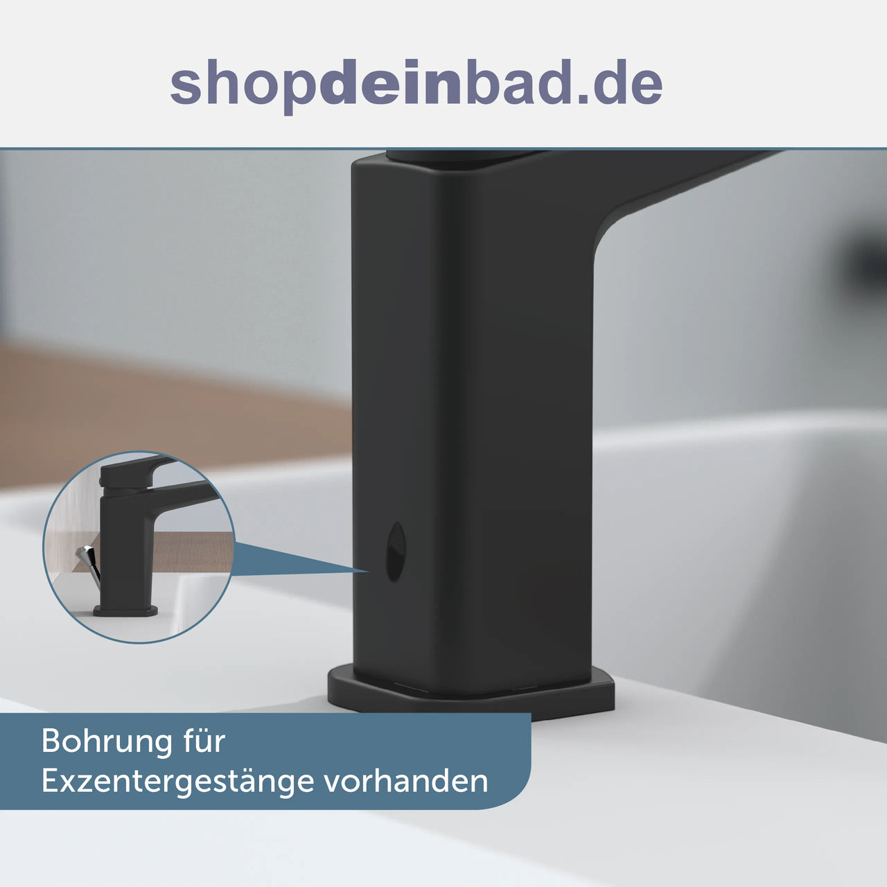 RAVEN Waschtischarmatur, Schwarz matt