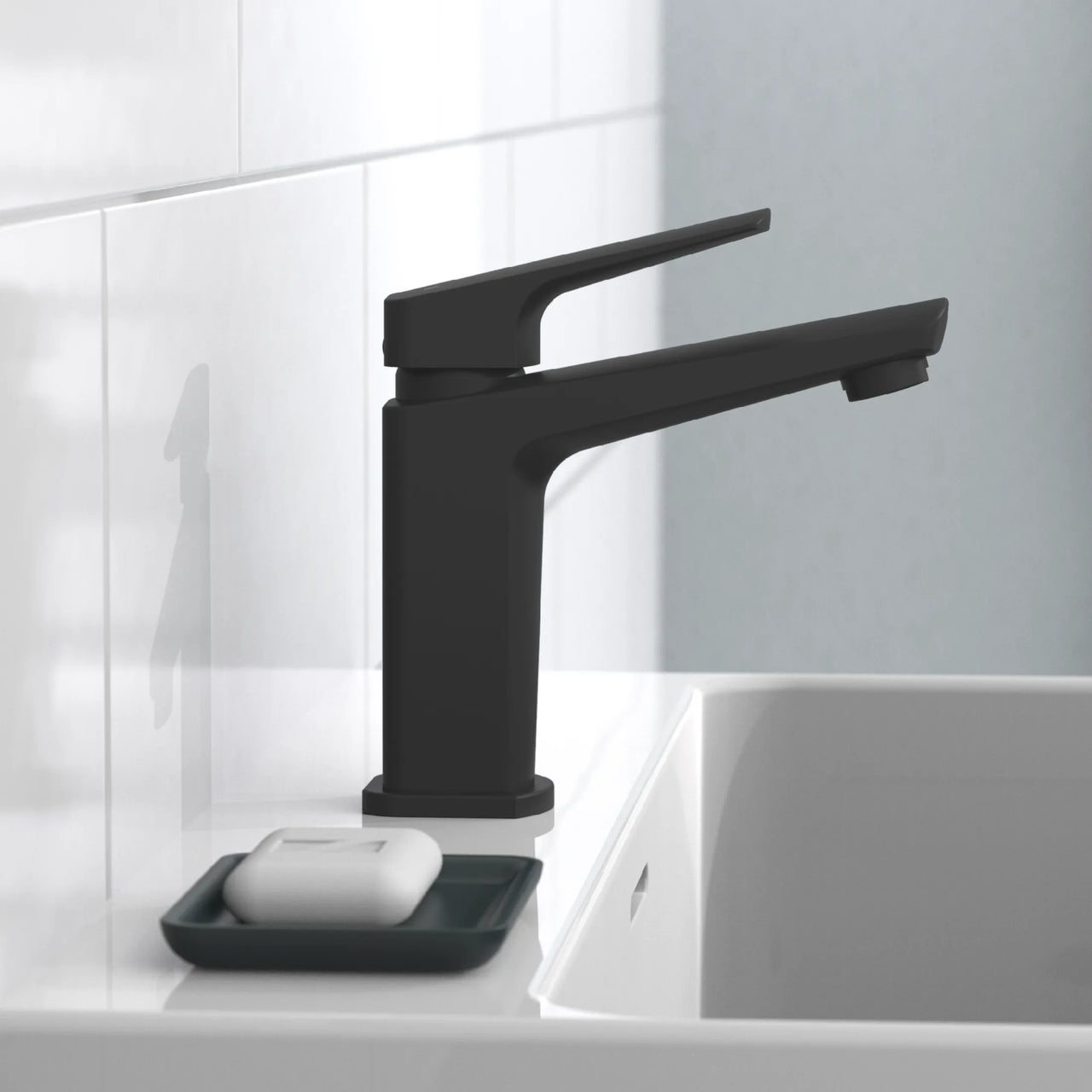 RAVEN Waschtischarmatur, Schwarz matt