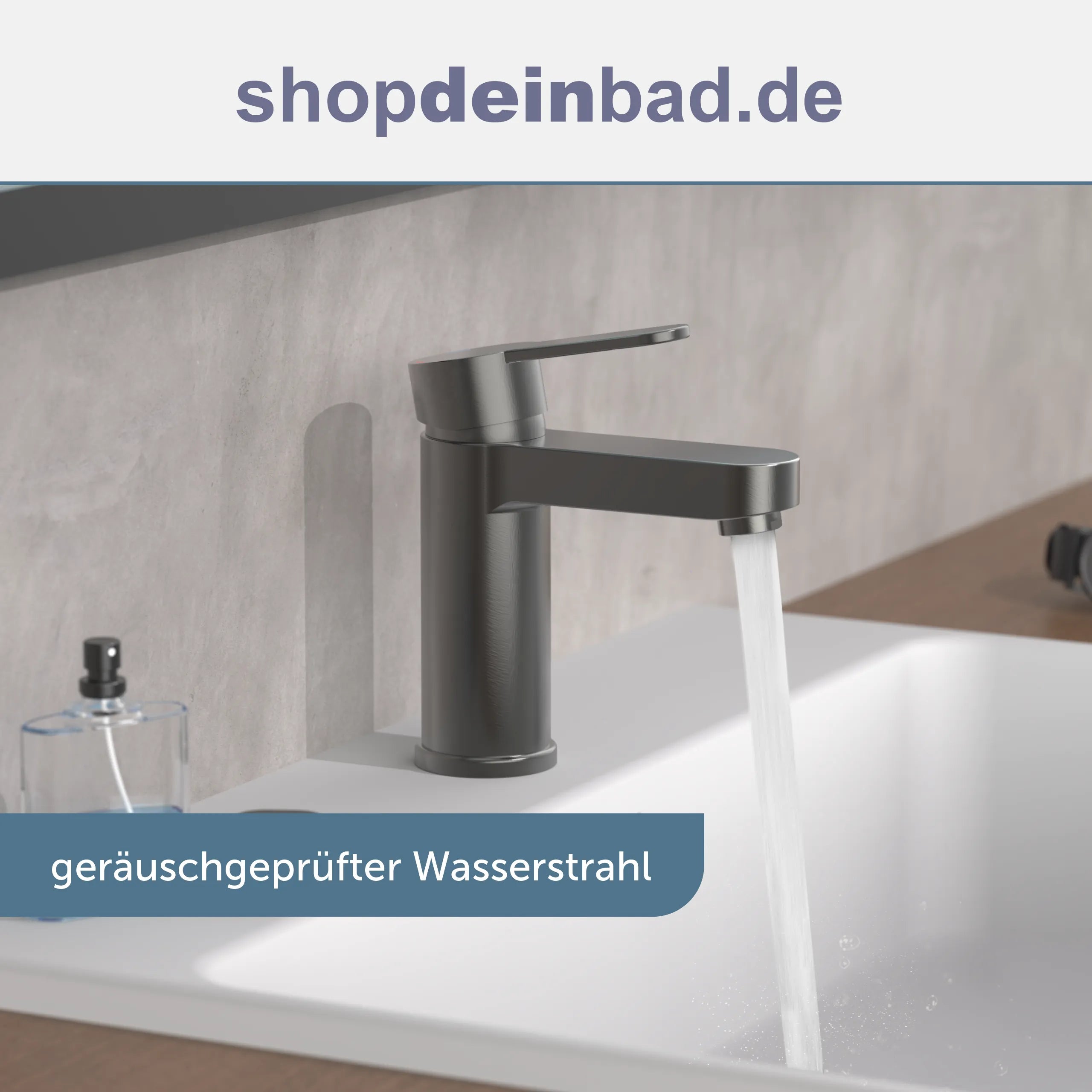 ELEPHANT Waschtischarmatur, Graphit matt
