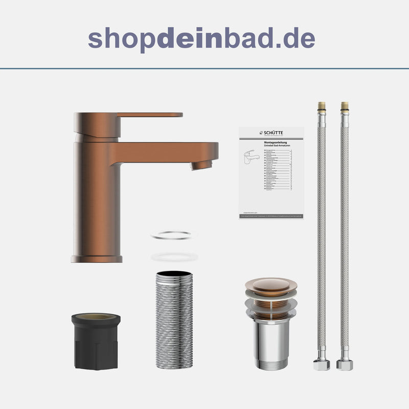 ELEPHANT Waschtischarmatur, Kupfer matt