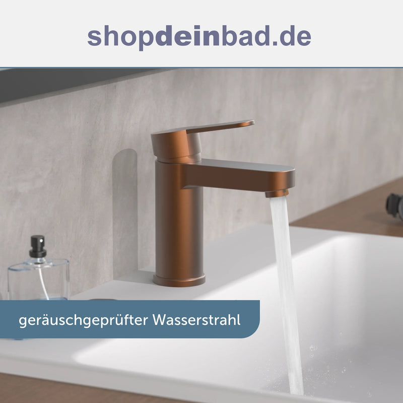 ELEPHANT Waschtischarmatur, Kupfer matt