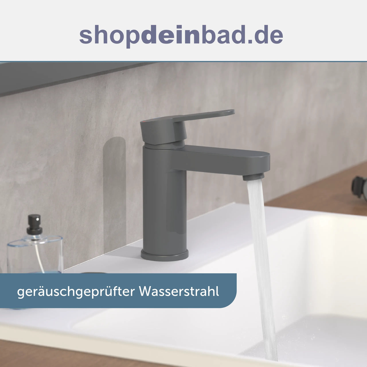 ELEPHANT Waschtischarmatur, Anthrazit matt