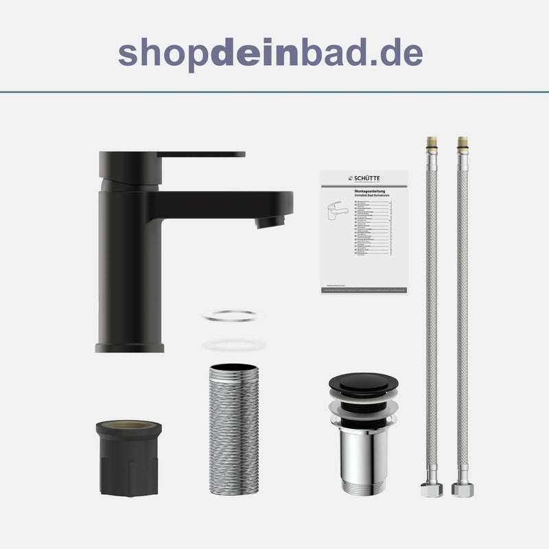ELEPHANT Waschtischarmatur, Schwarz matt