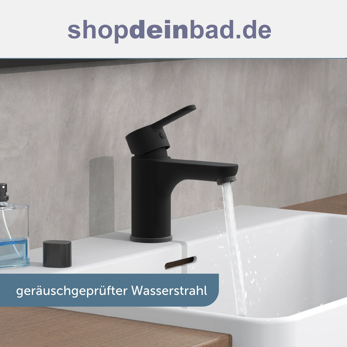 DENVER Waschtischarmatur, Schwarz matt