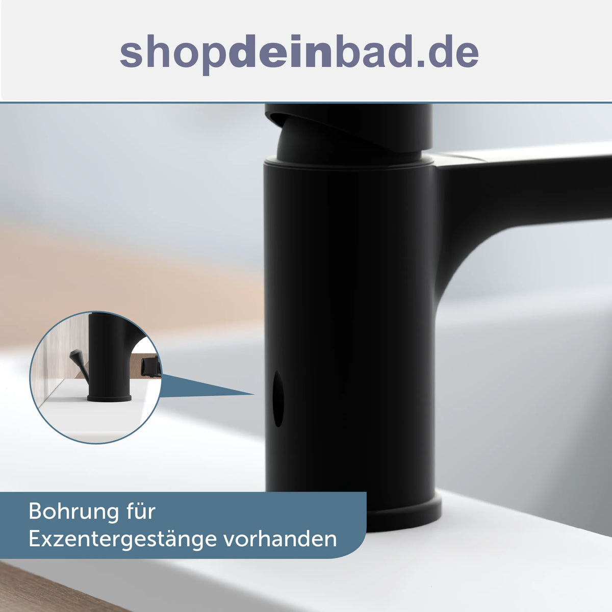DENVER Waschtischarmatur, Schwarz matt