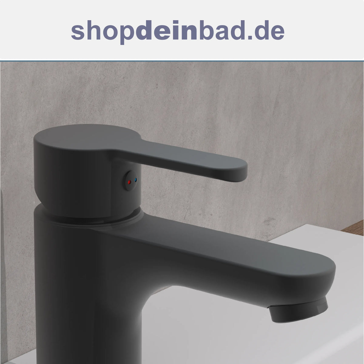 DENVER Waschtischarmatur, Schwarz matt