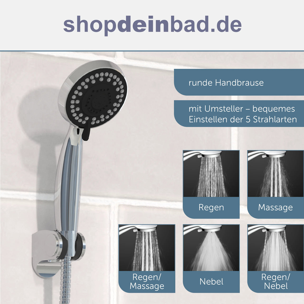 Glas-Duschpaneel, Schwarz, mit Thermostat