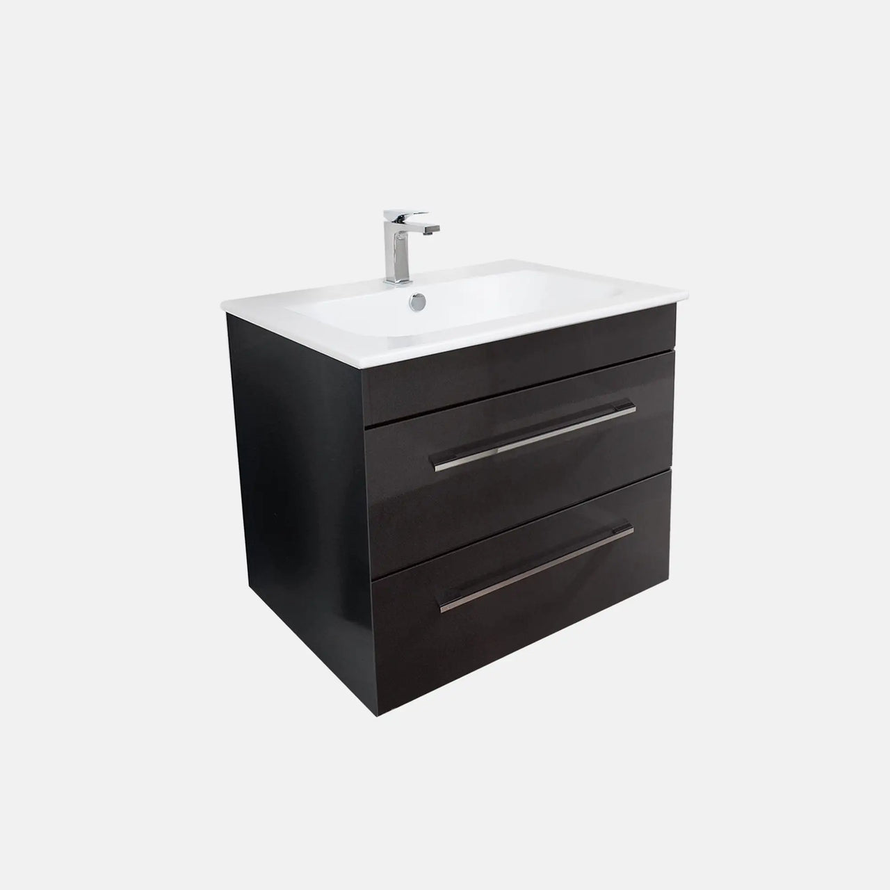 K5 Waschtisch inkl. Unterschrank | 71 cm, Grafit Hochglanz
