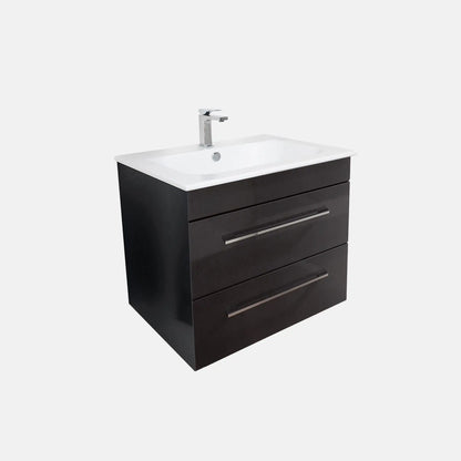K5 Waschtisch inkl. Unterschrank | 71 cm, Grafit Hochglanz