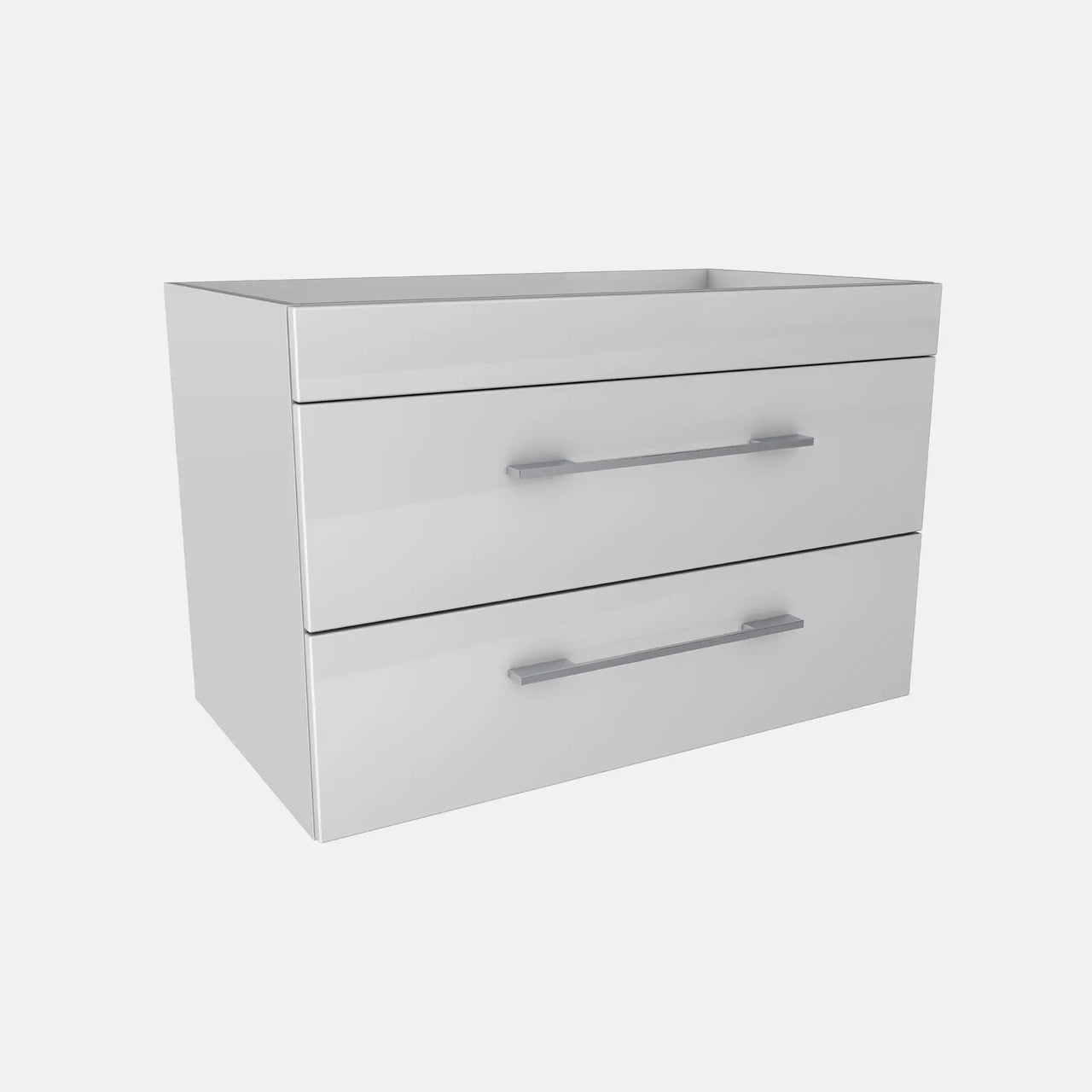 K5 Unterschrank | 87,9 cm, Weiß Hochglanz