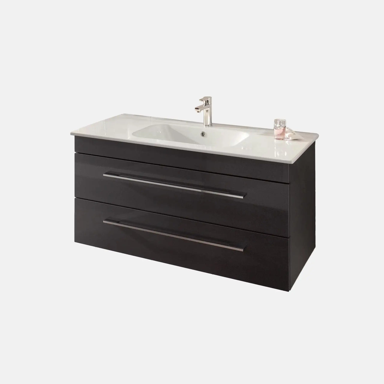 K5 Waschtisch inkl. Unterschrank | 121 cm, Grafit Hochglanz