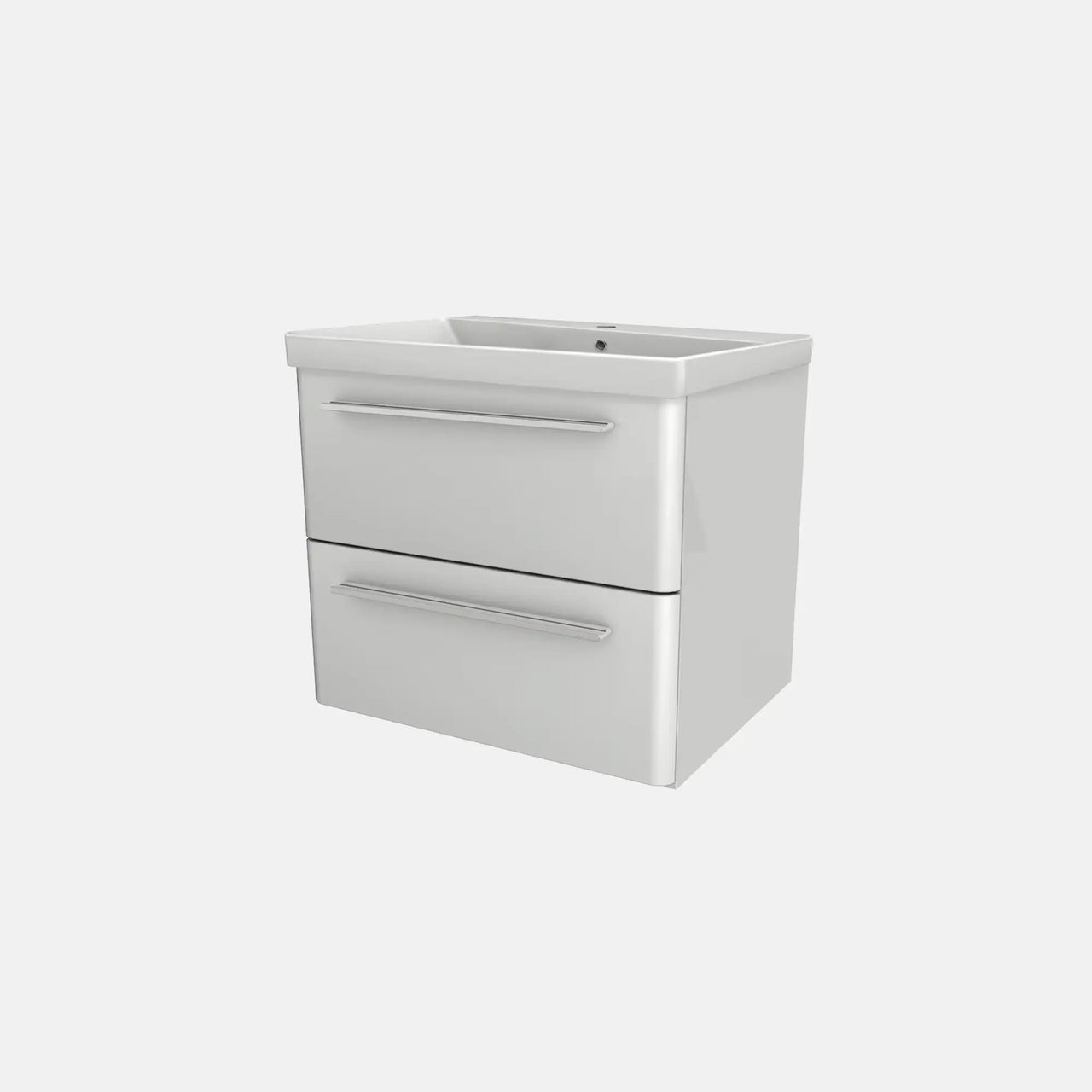 K8 Waschtisch inkl. Unterschrank | 60 cm, Weiß Hochglanz