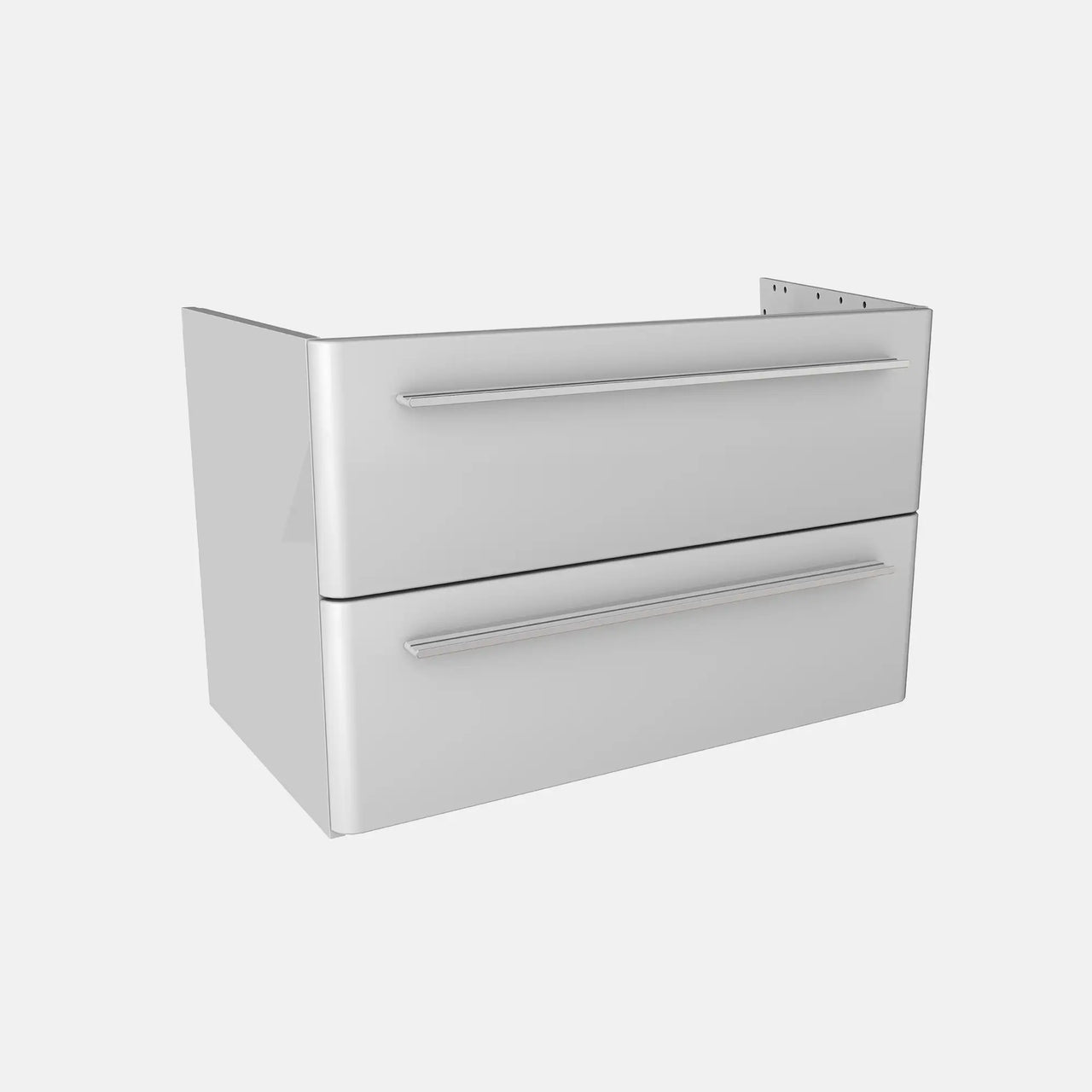 K8 Unterschrank | 76 cm, Weiß Hochglanz