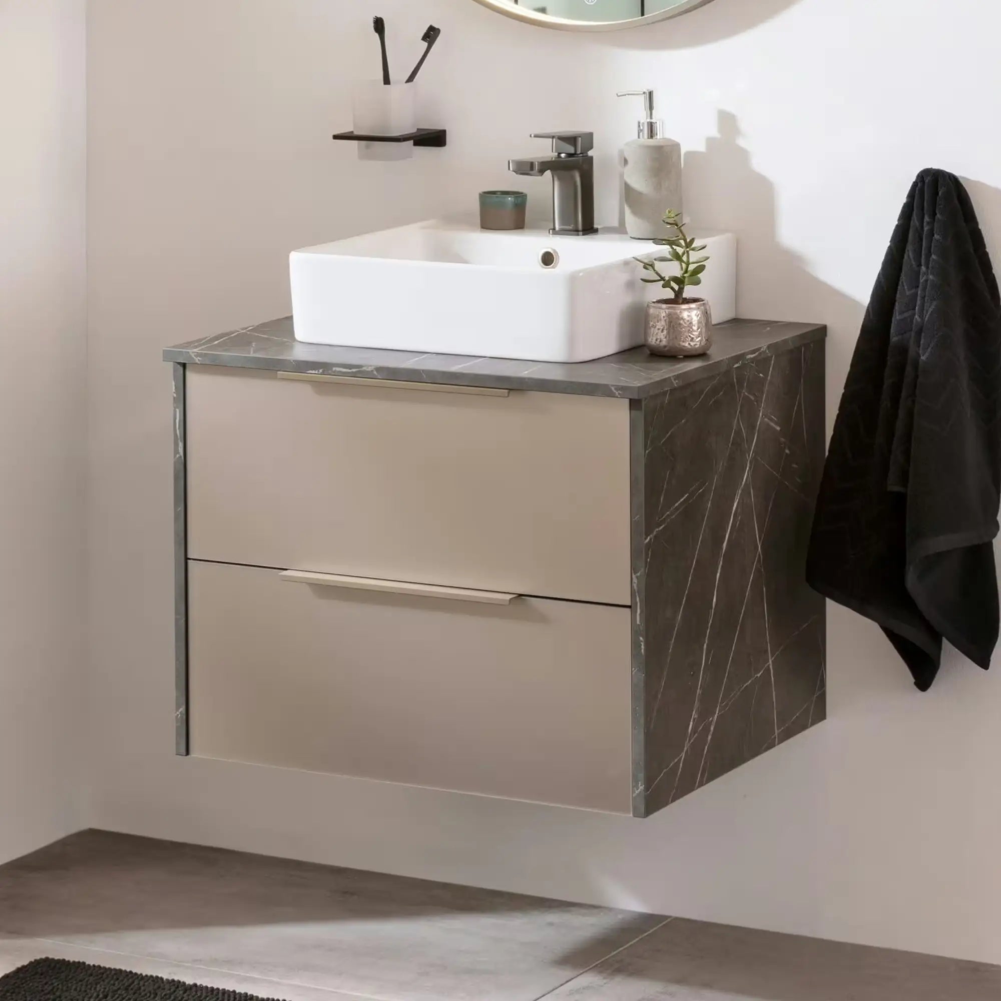 Vidro Waschtisch inkl. Unterschrank | 60cm