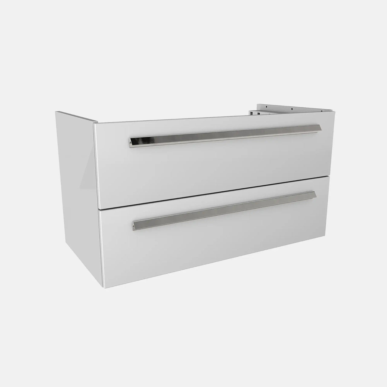 K1 Unterschrank | 89 cm, Weiß Hochglanz