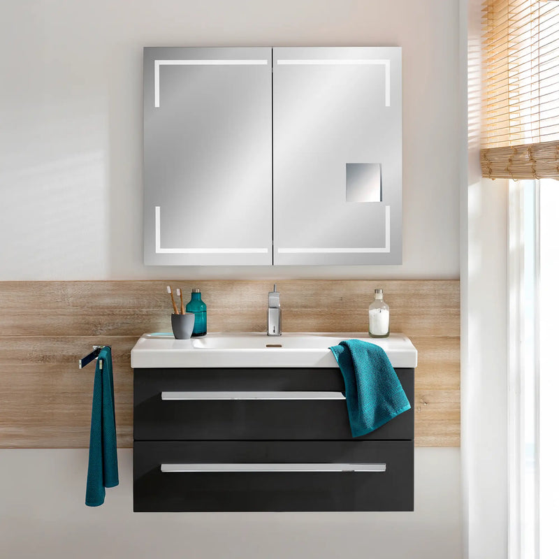 K1 Waschtisch inkl. Unterschrank | 91 cm, Grafit